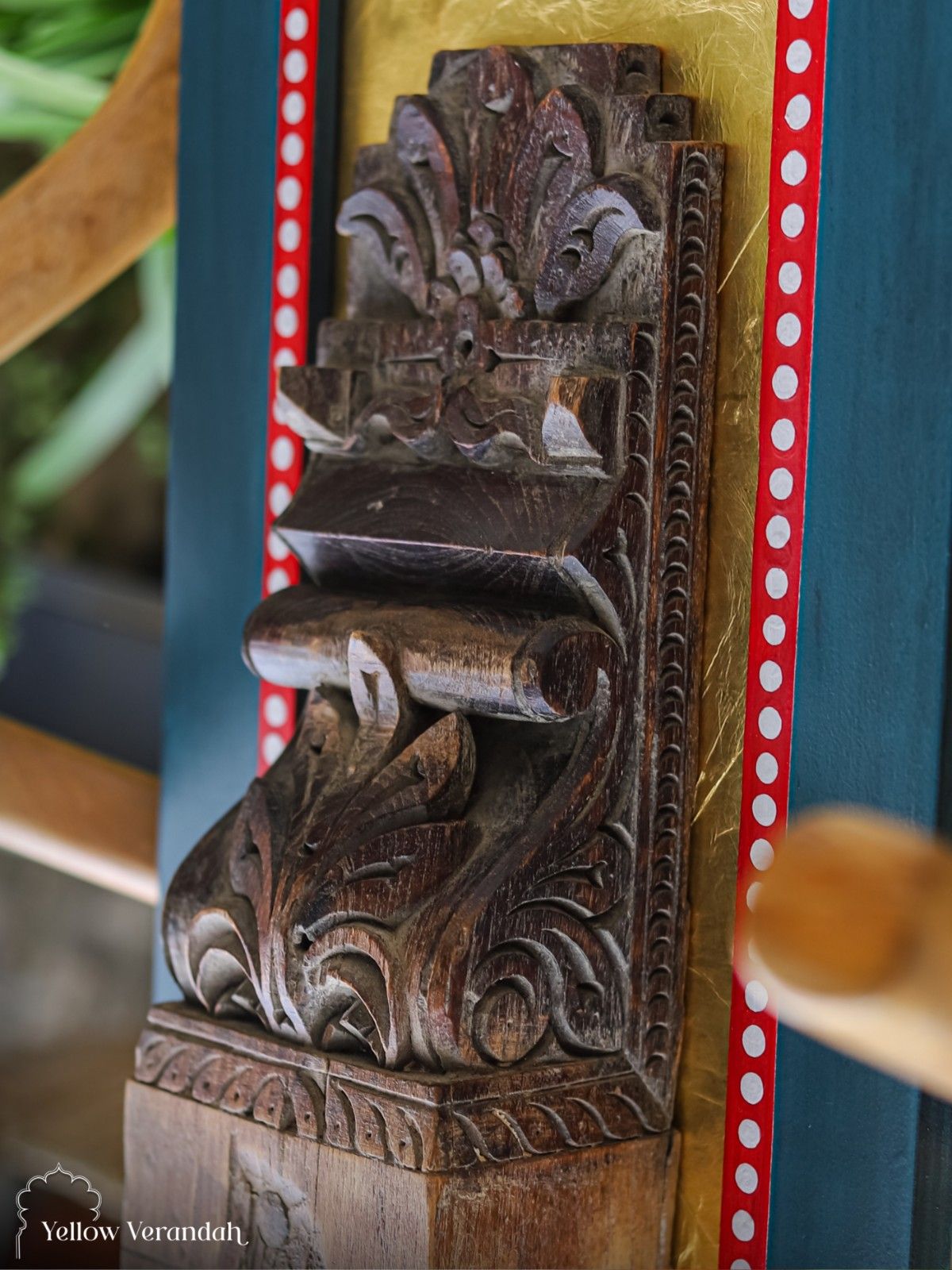 Antique Wooden Carving Wall Art