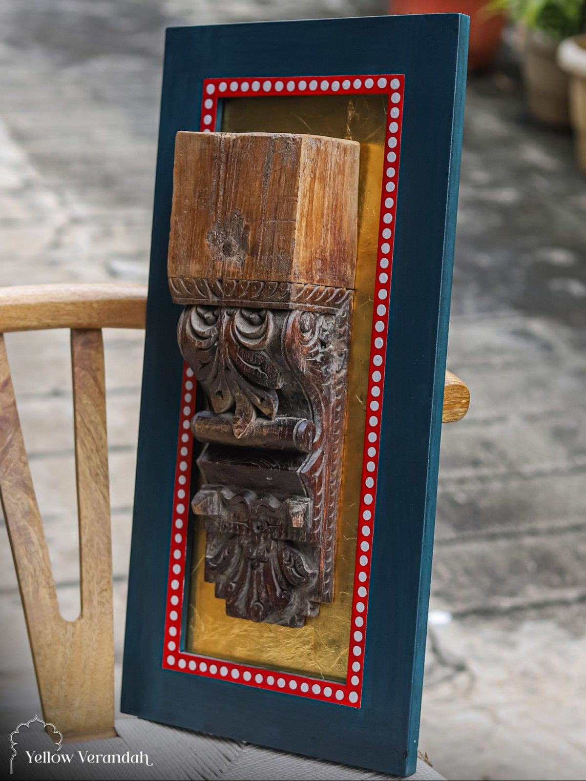 Antique Wooden Carving Wall Art