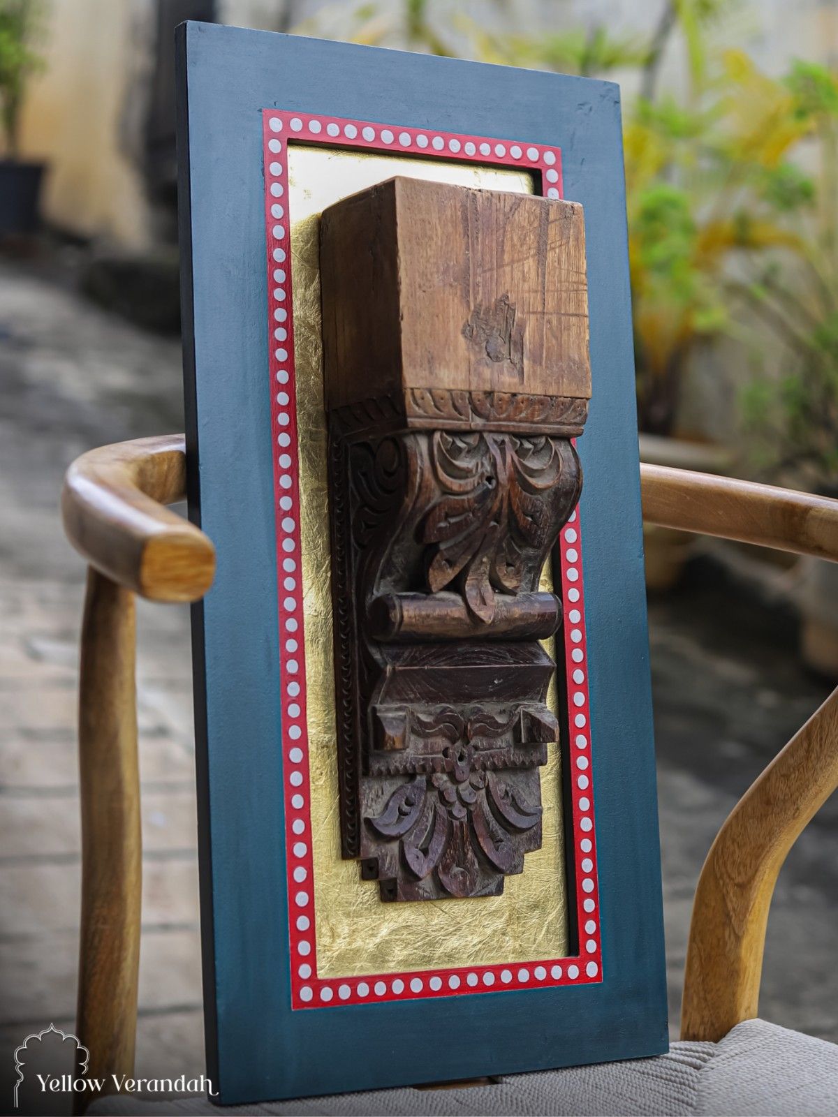 Antique Wooden Carving Wall Art