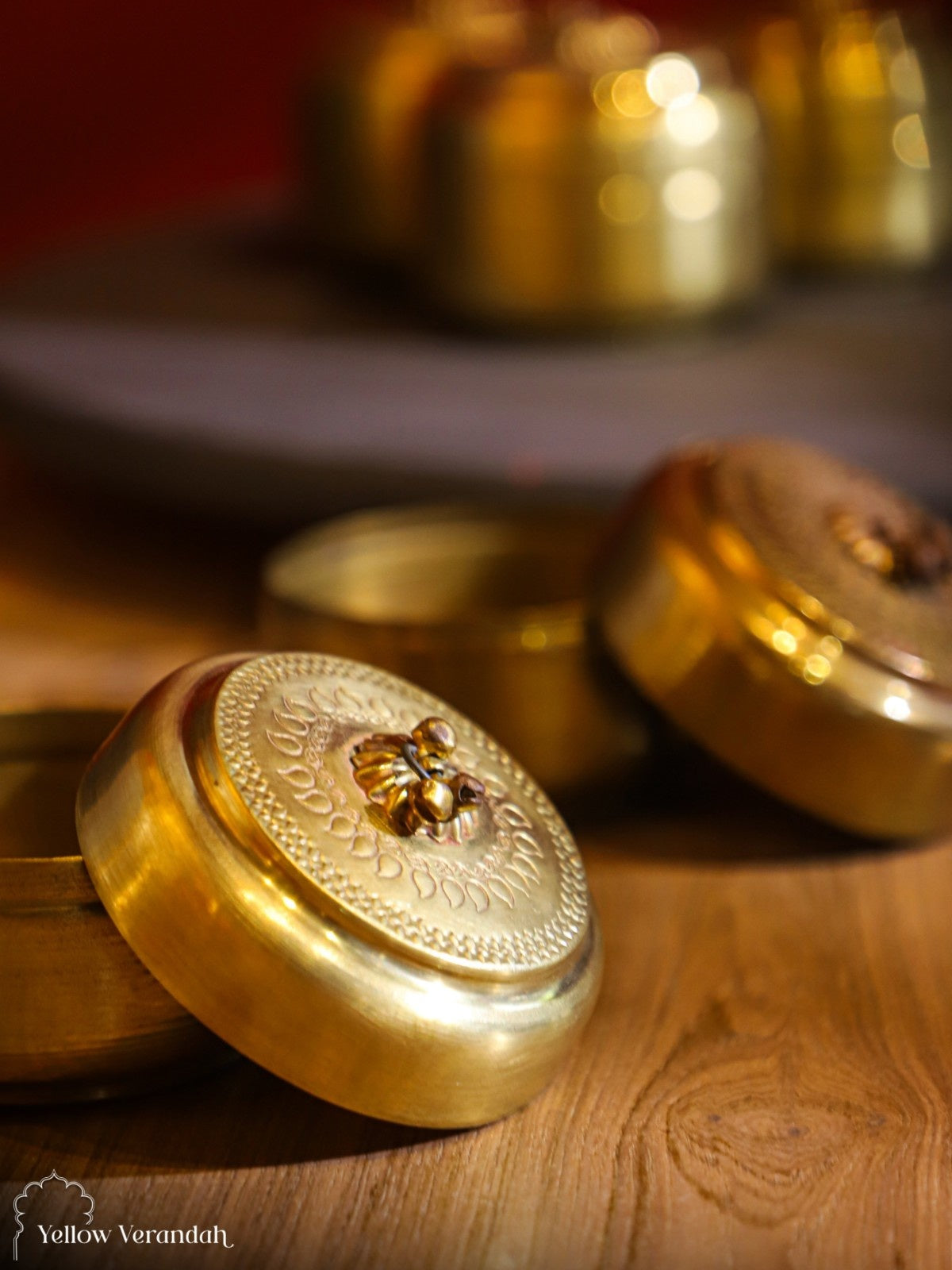 Vintage Brass Paan Box