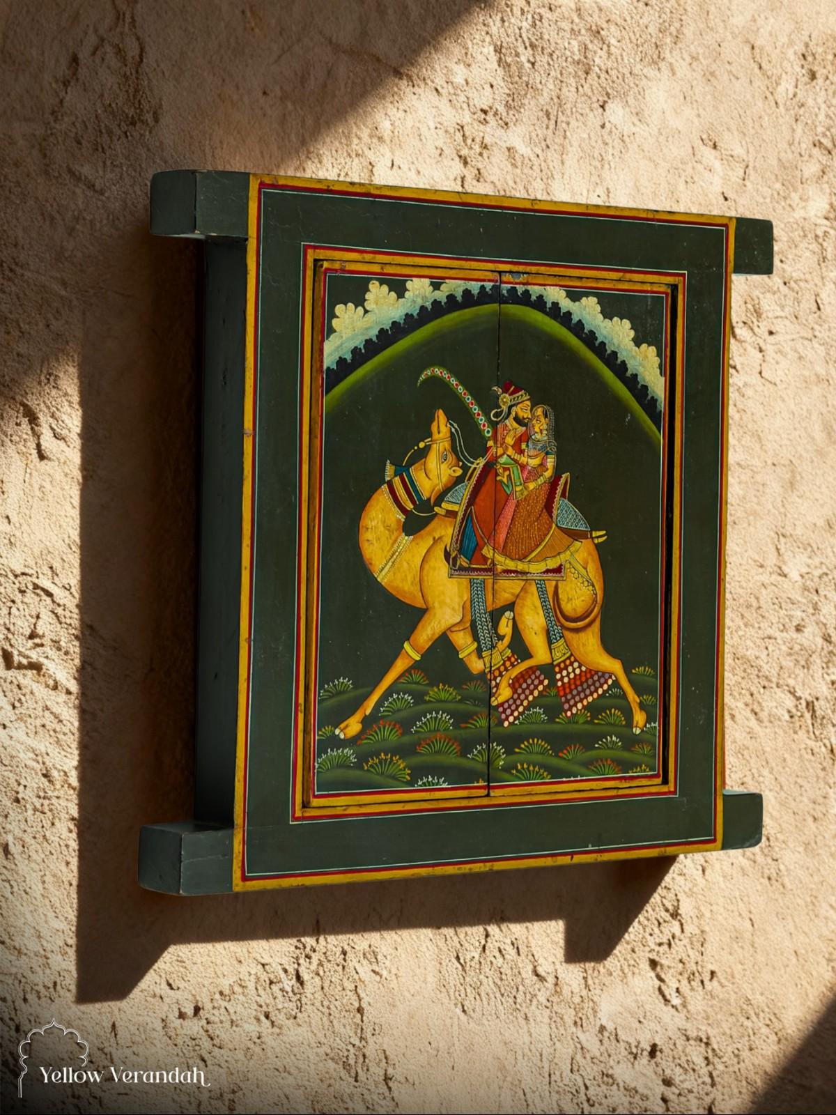 Pichwai Handpainted Wall Panel Window