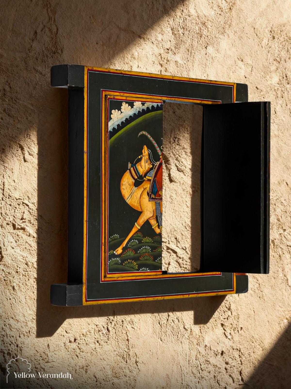 Pichwai Handpainted Wall Panel Window