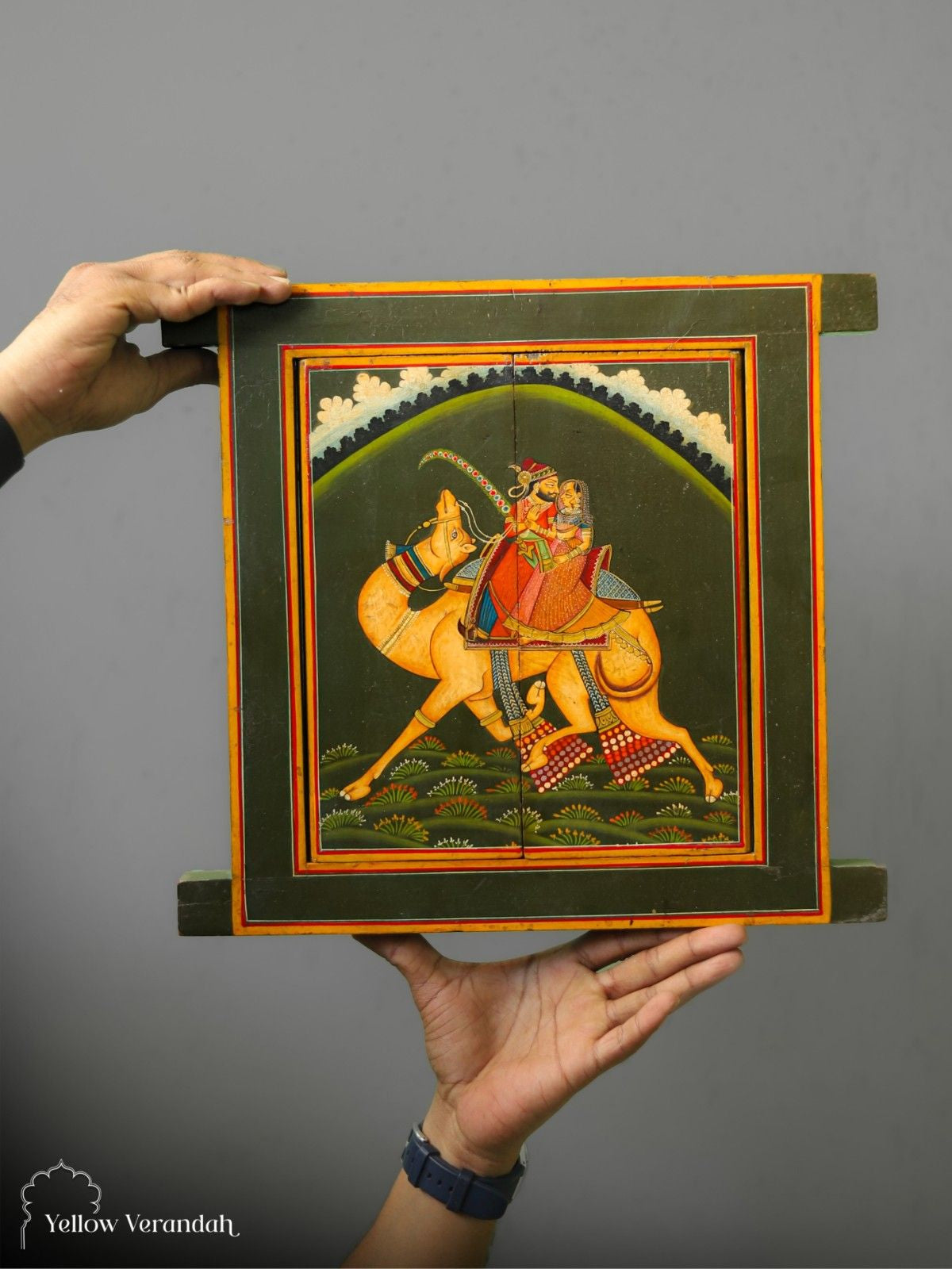Pichwai Handpainted Wall Panel Window