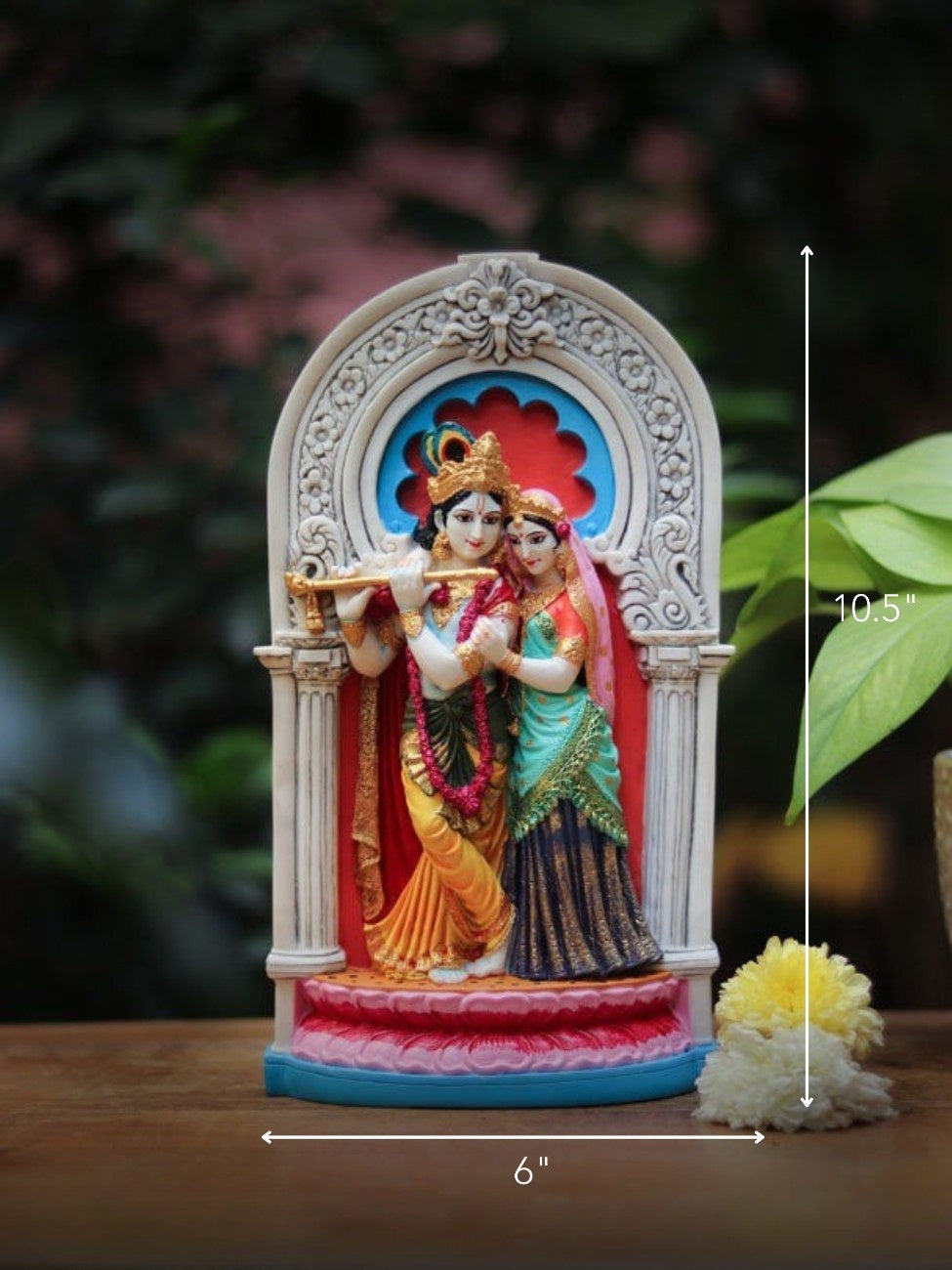 Radha Krishna Sculpture - Marble God Statue
