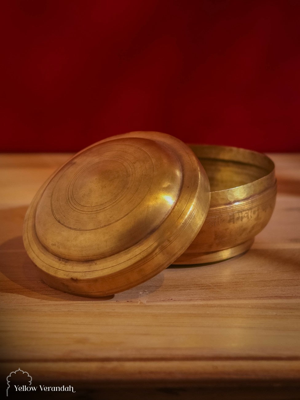 Vintage Brass Box With Lid