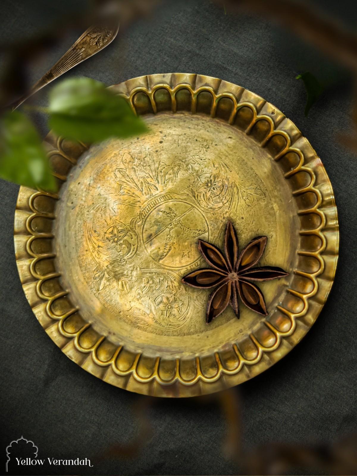 Vintage Brass Plate - 5"