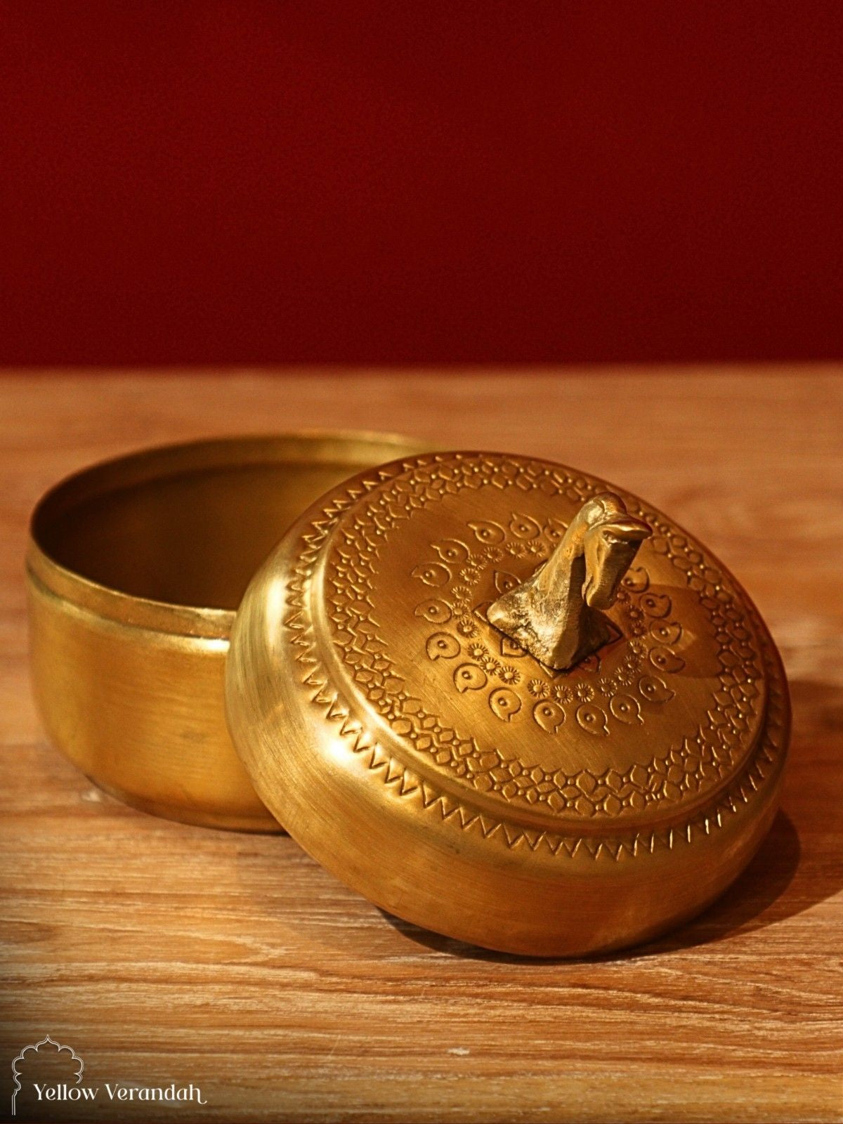 Vintage Brass Paan Box