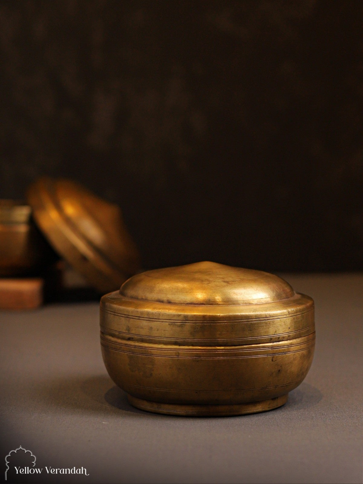 Vintage Brass Box With Lid