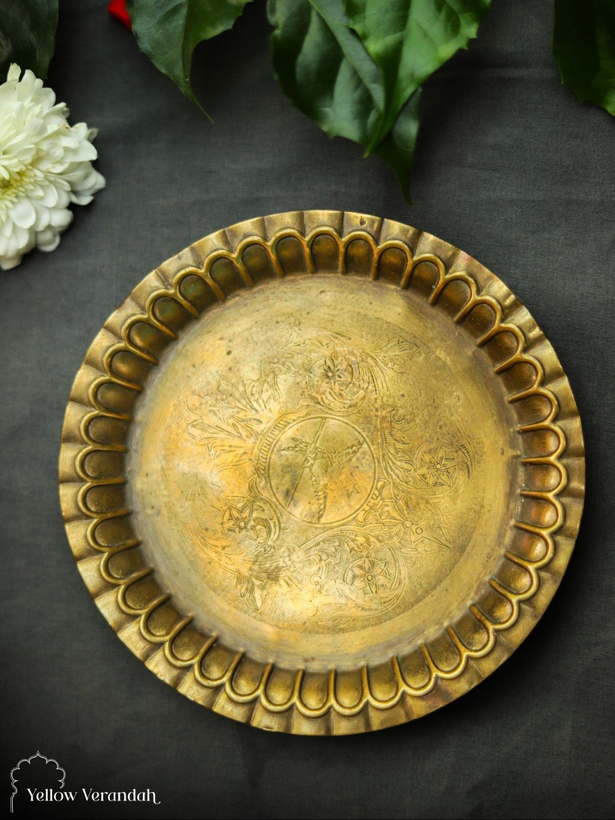 Vintage Brass Plate - 5"
