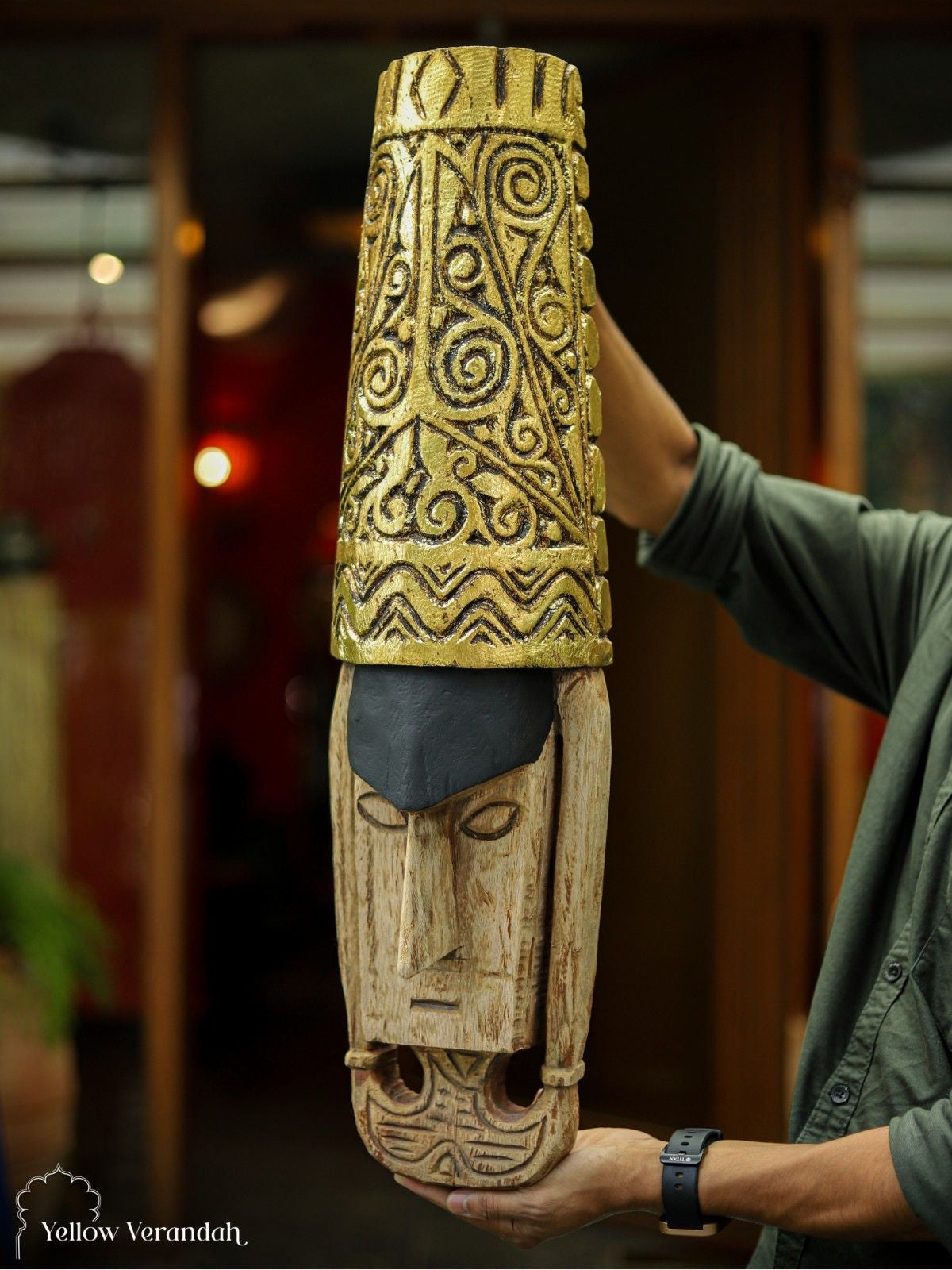 African Wooden Totem Wall Art