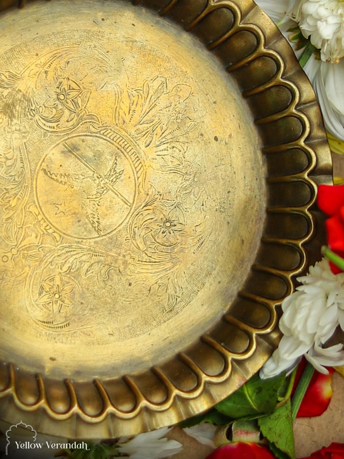 Vintage Brass Plate - 5"