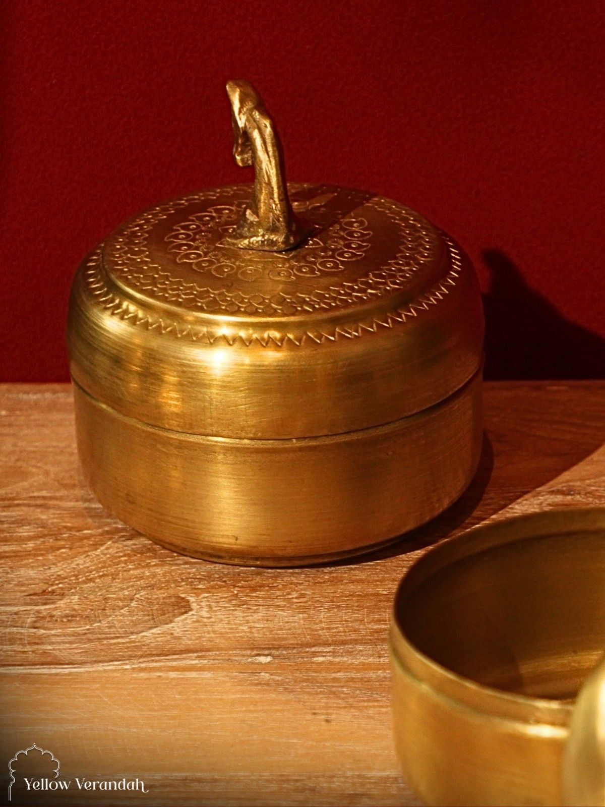 Vintage Brass Paan Box
