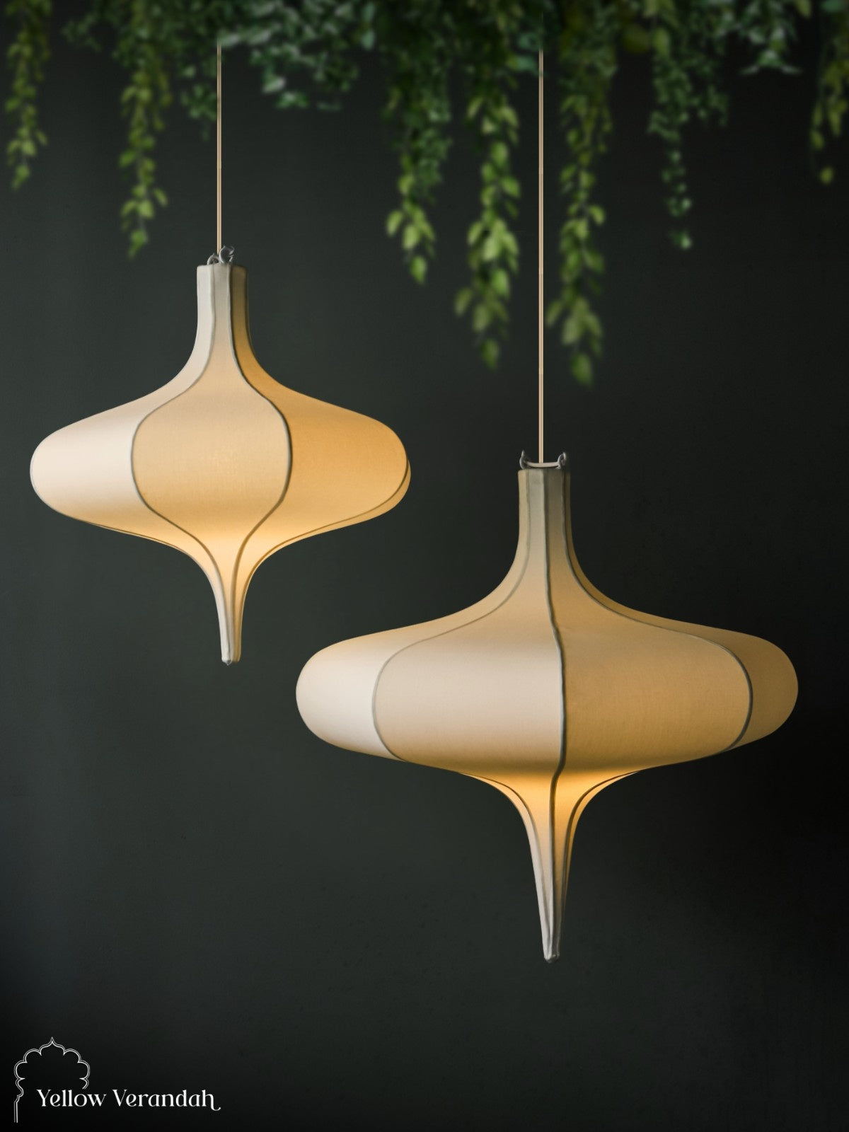 Onion Pendant Lights - Set of 2