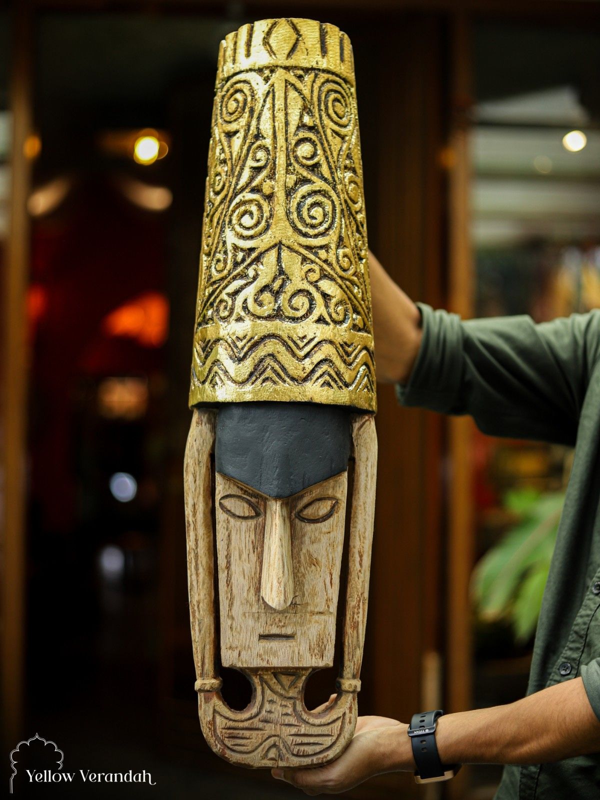 African Wooden Totem Wall Art