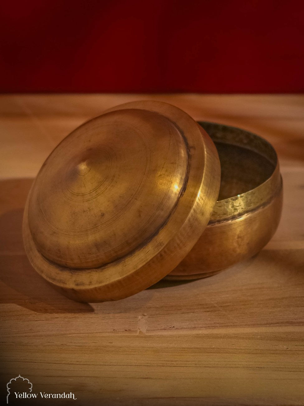 Vintage Brass Box With Lid