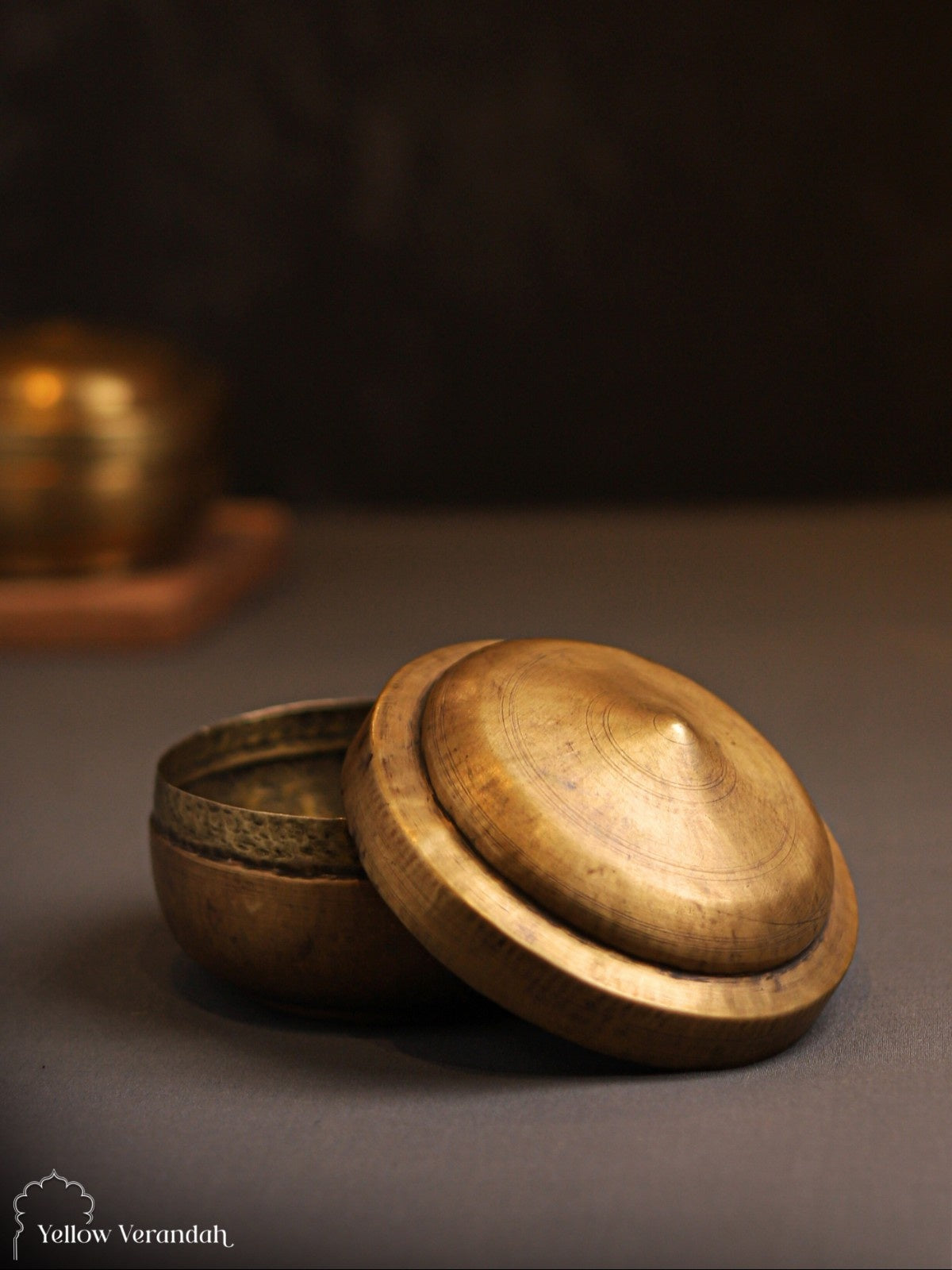 Vintage Brass Box With Lid