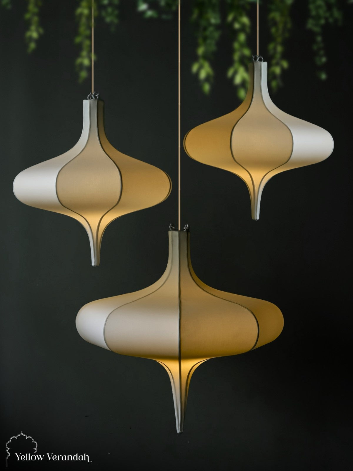 Onion Pendant Lights - Set of 2