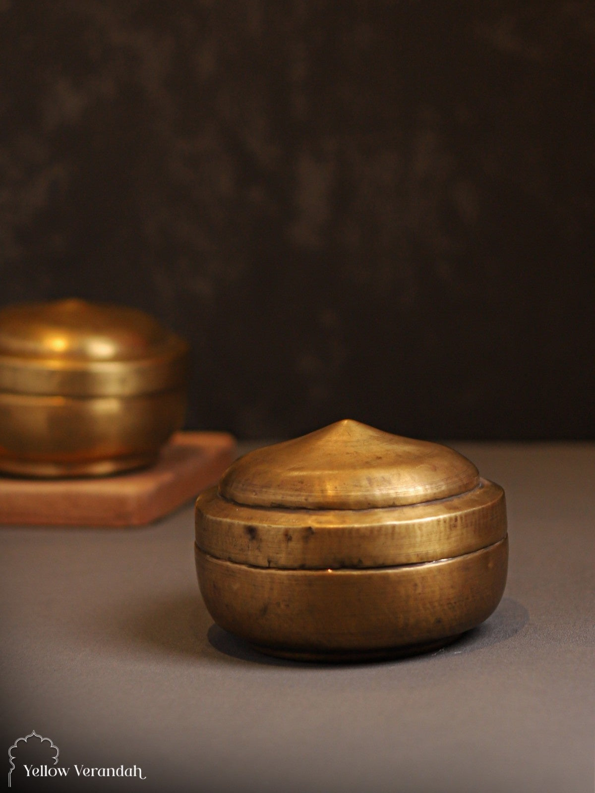 Vintage Brass Box With Lid