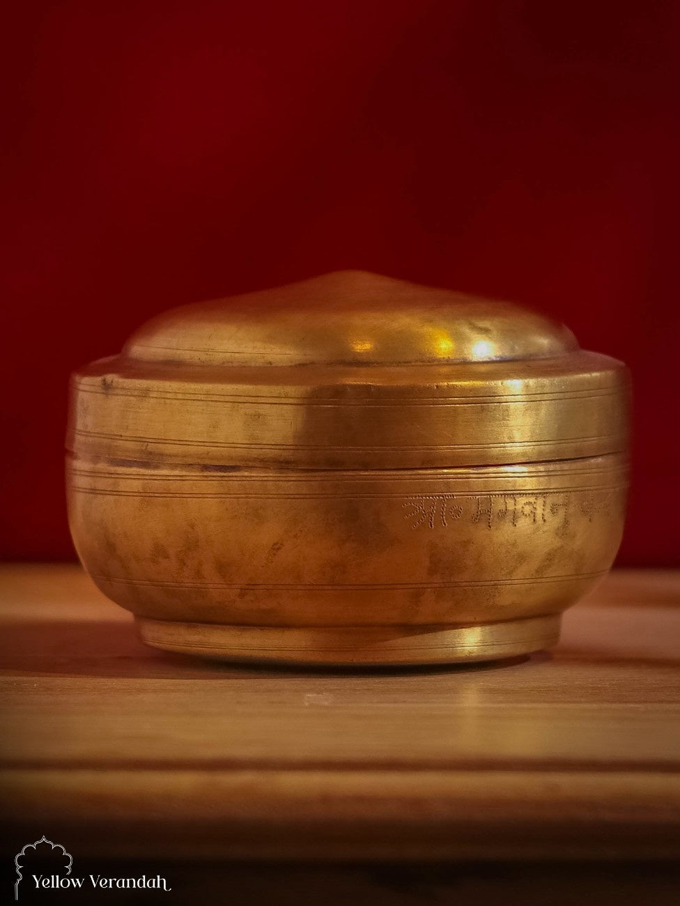 Vintage Brass Box With Lid