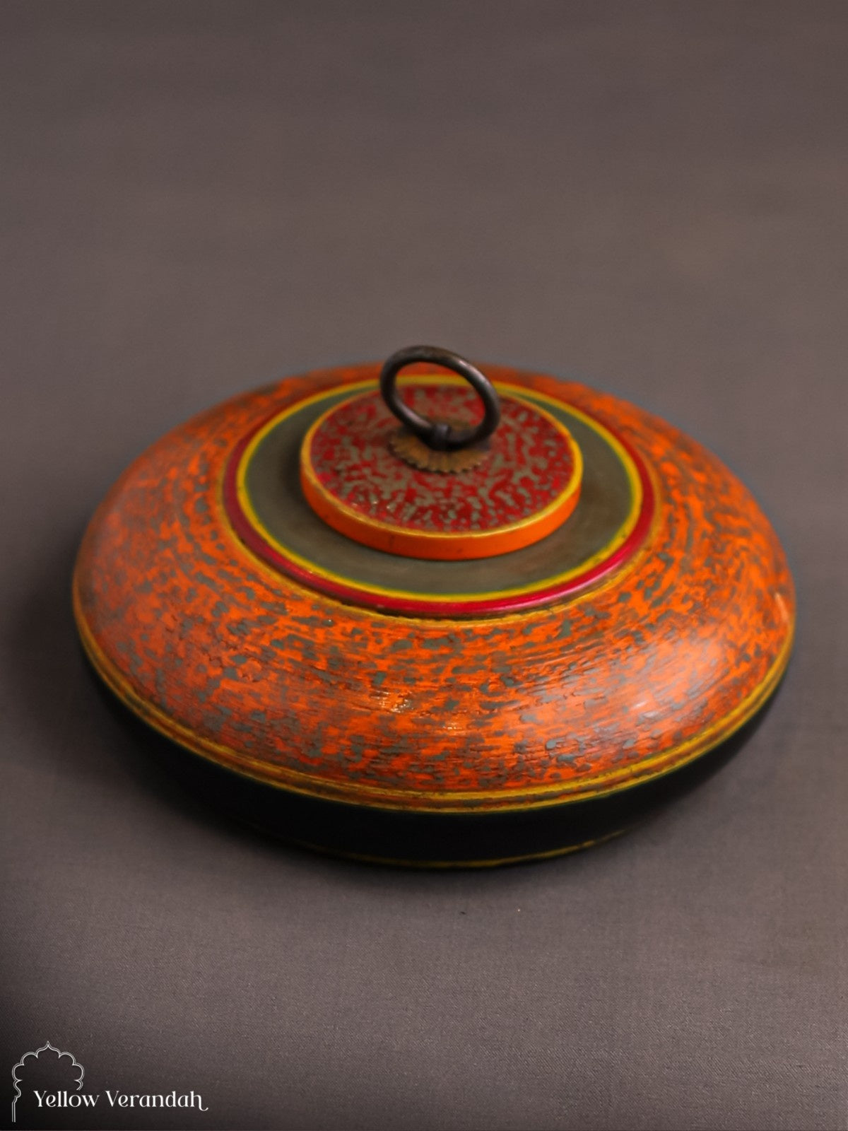 Vintage Tibetan Wooden Coin Box