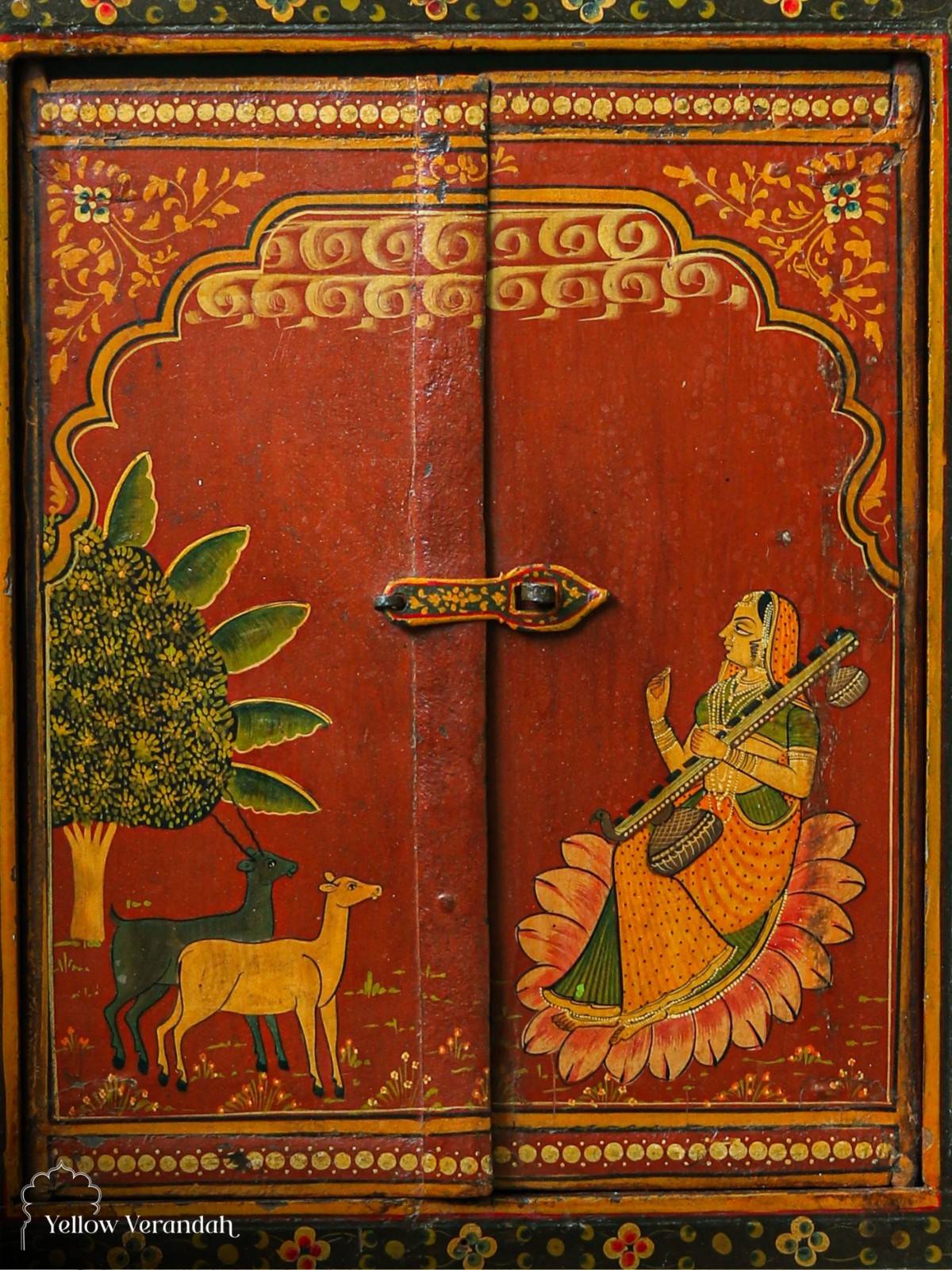 Pichwai Handpainted Wall Panel Window
