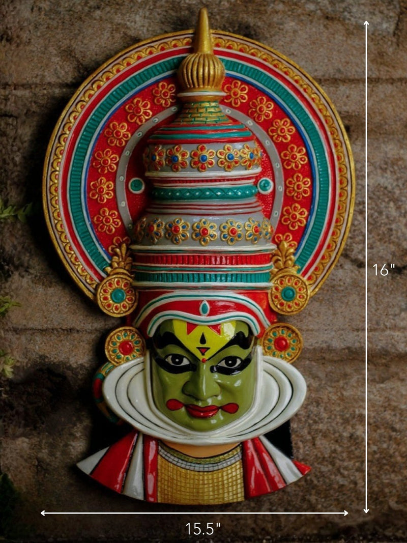 Kathakali Mask Sculpture - Marble Statue