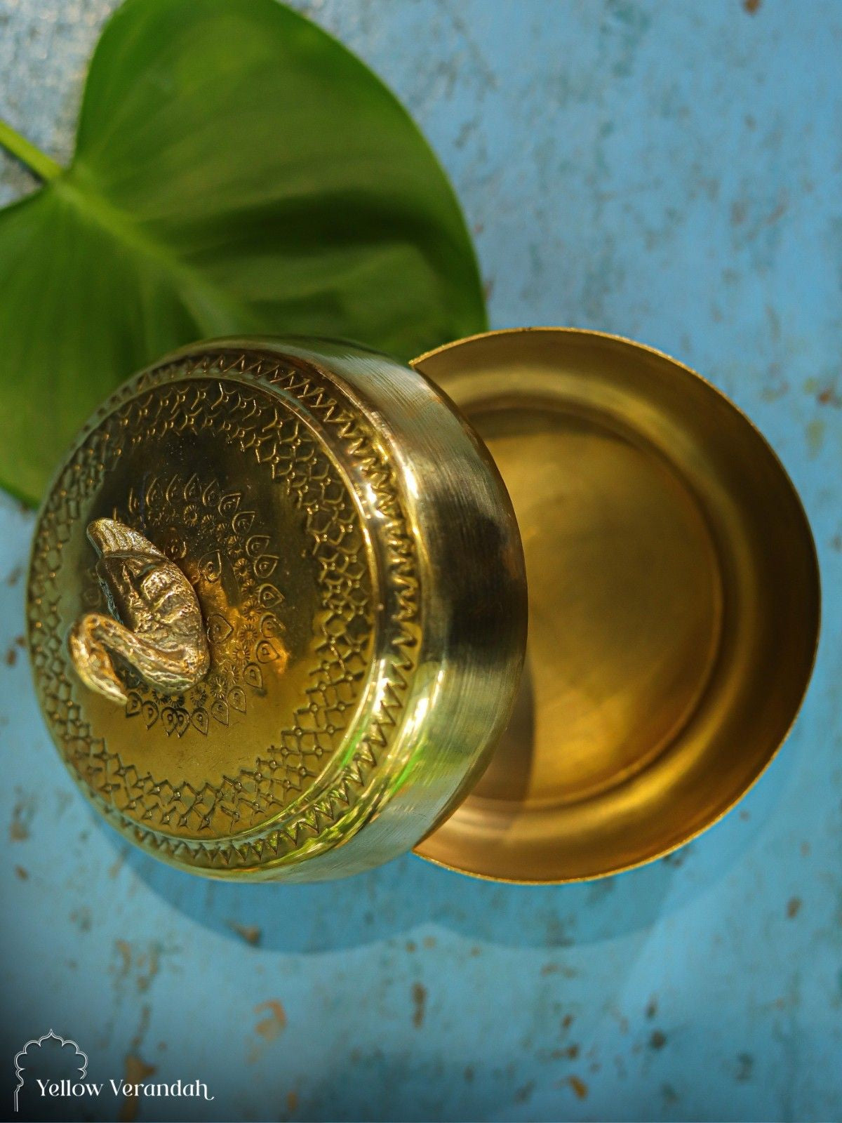 Vintage Brass Paan Box