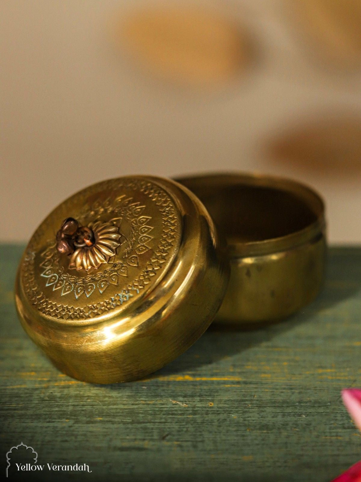 Vintage Brass Paan Box