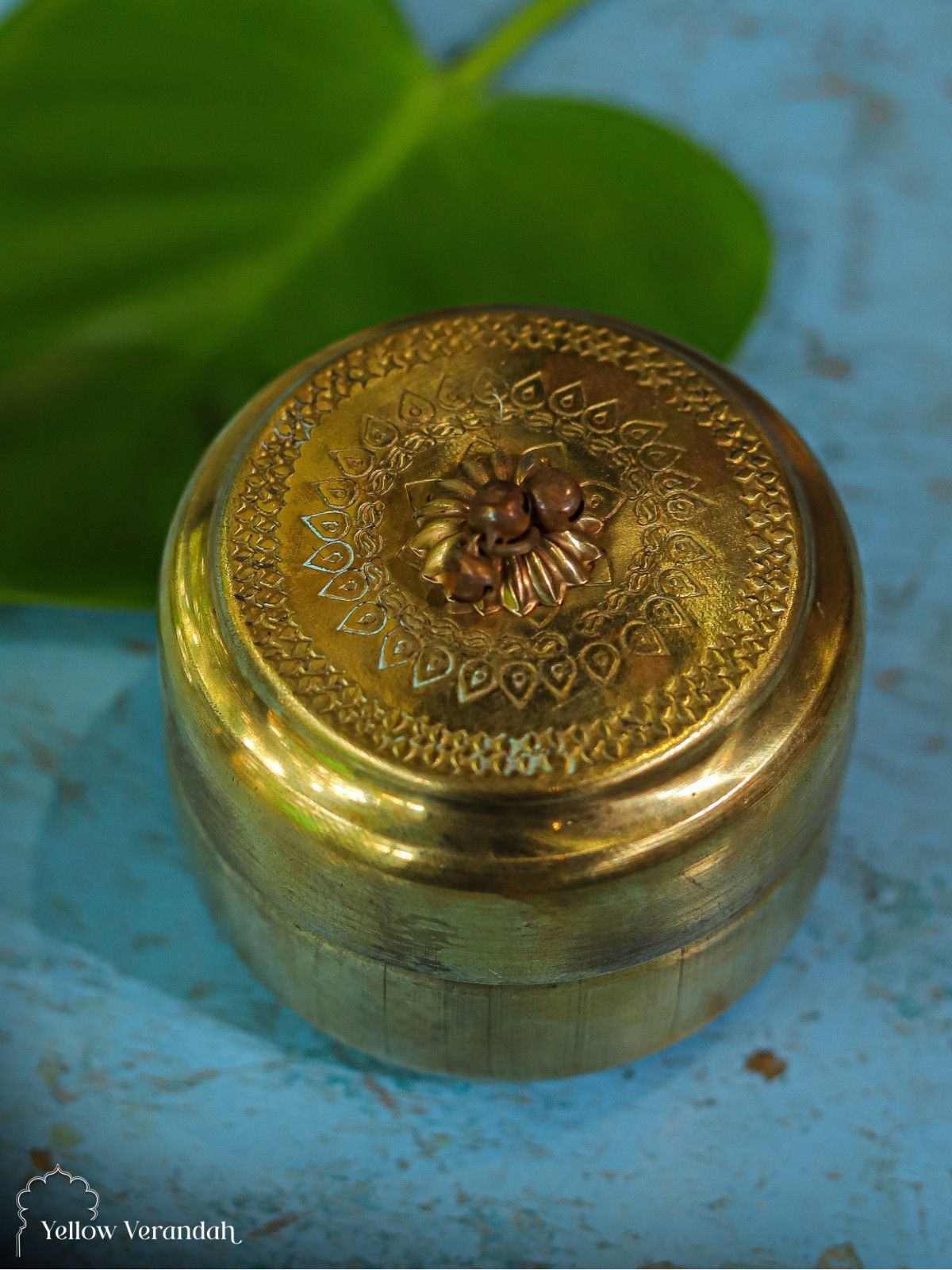 Vintage Brass Paan Box