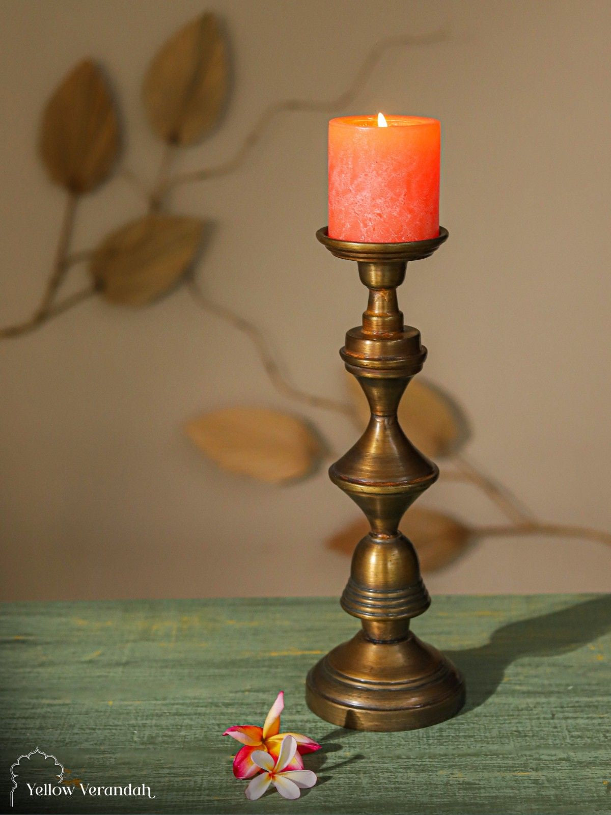Vintage Brass Candle Stand