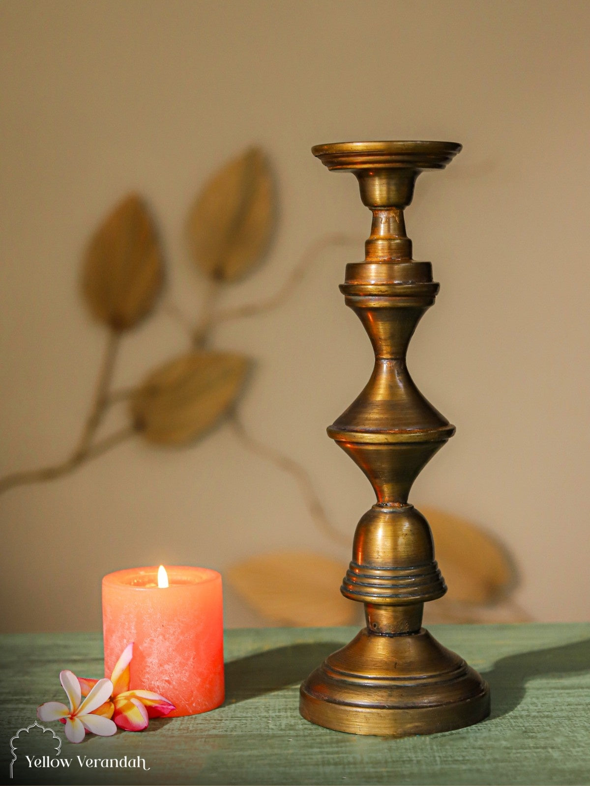 Vintage Brass Candle Stand