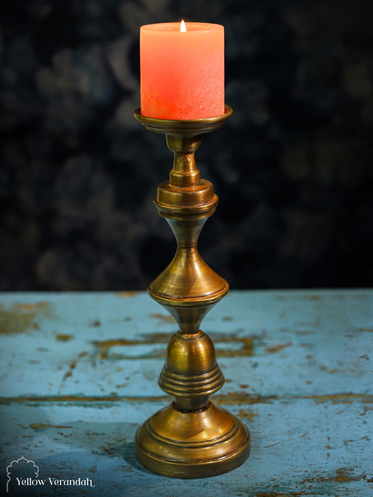 Vintage Brass Candle Stand