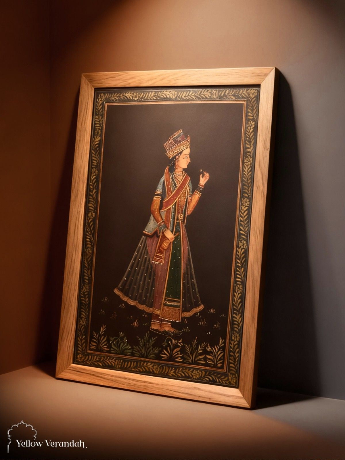 Vintage Painting - Indian Queen Portrait