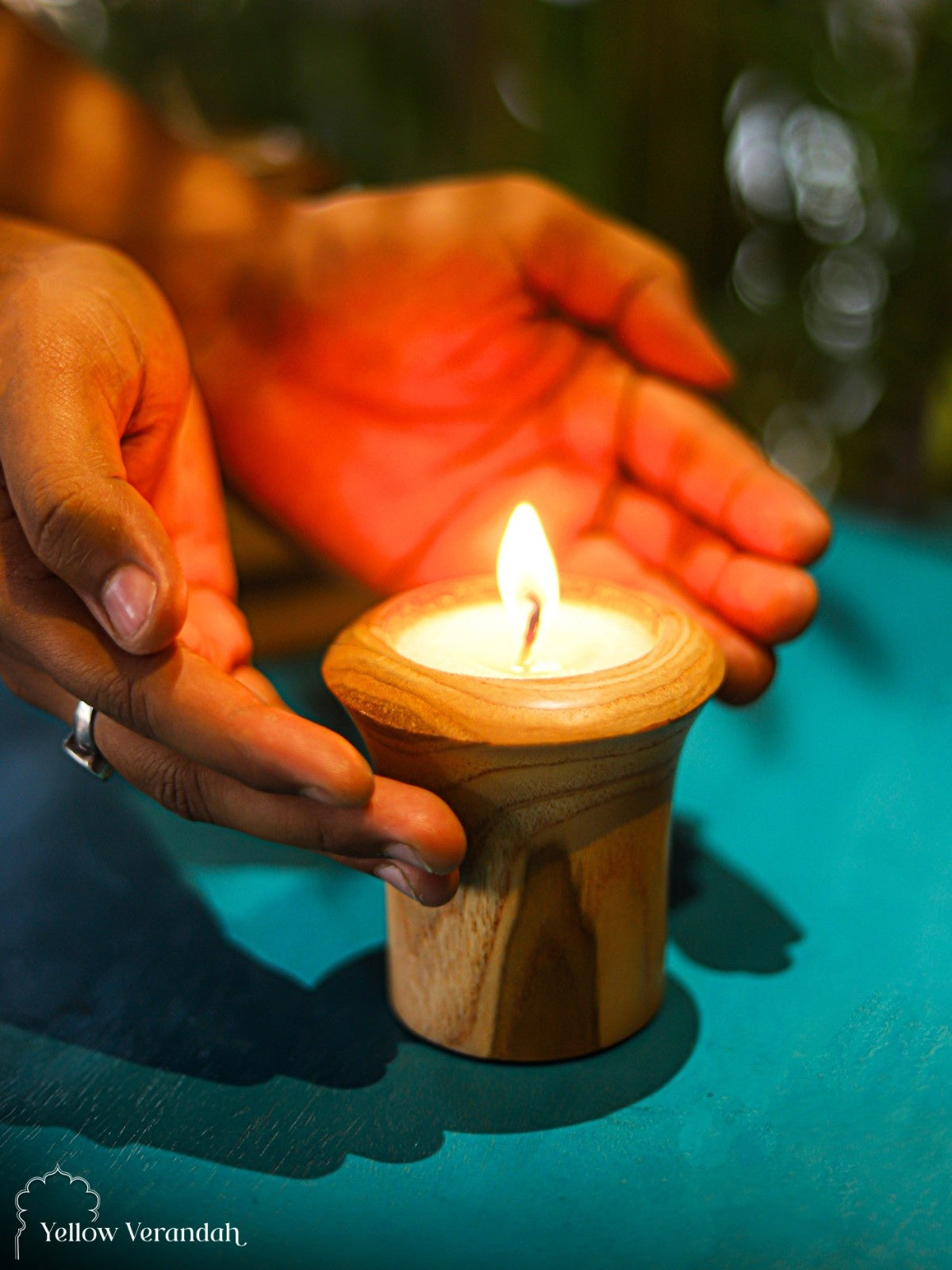 Wooden Aroma Candle - 3.5"