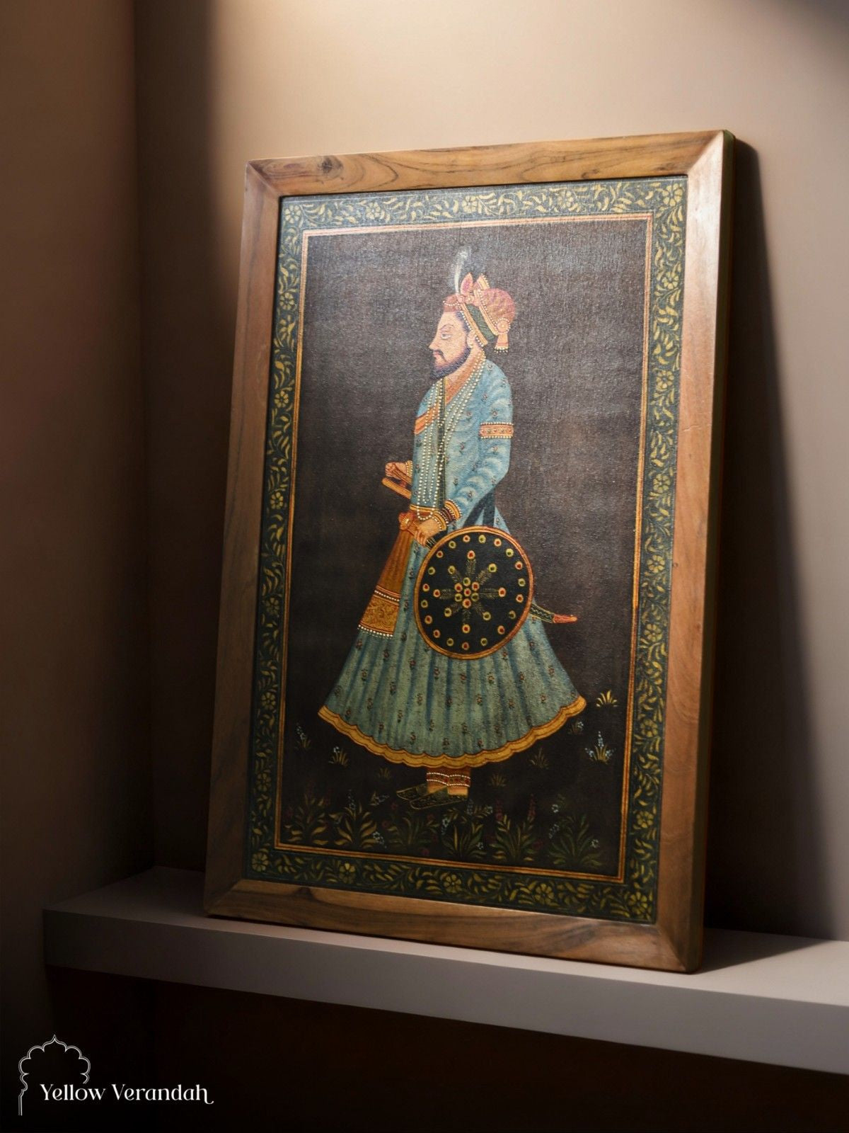 Vintage Painting - Indian King Portrait