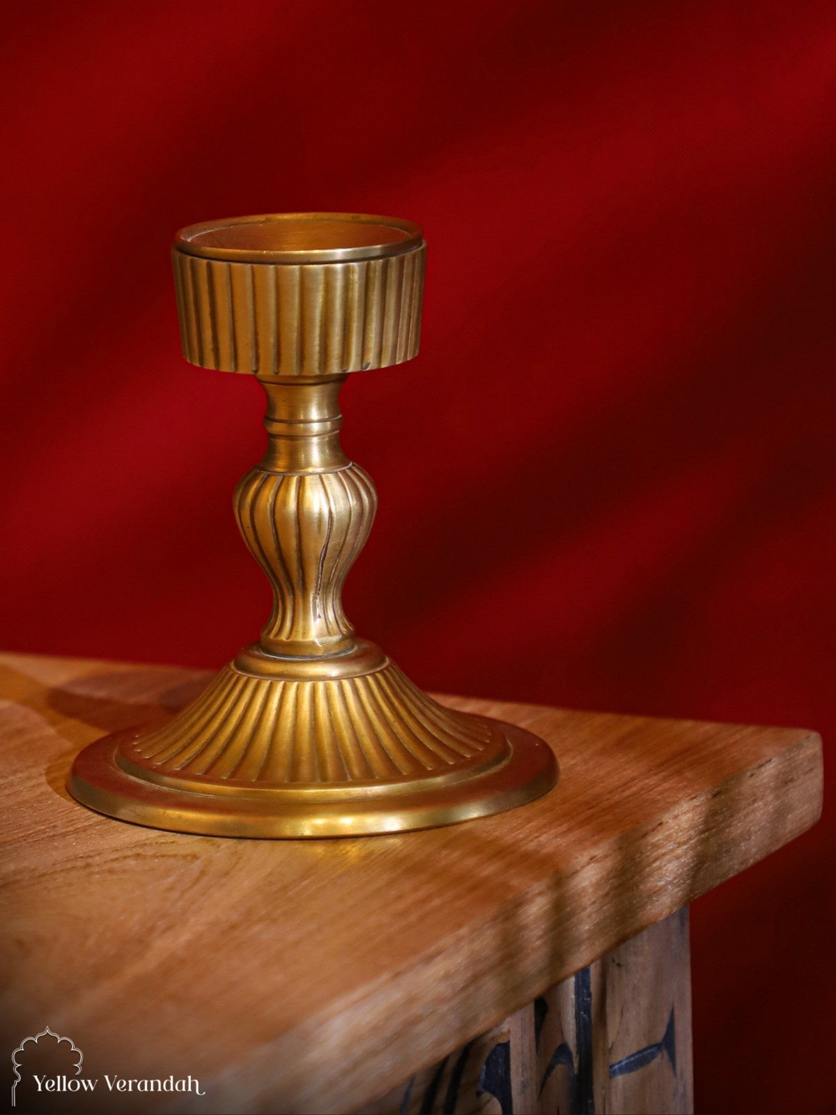 Vintage Brass Candle Stand