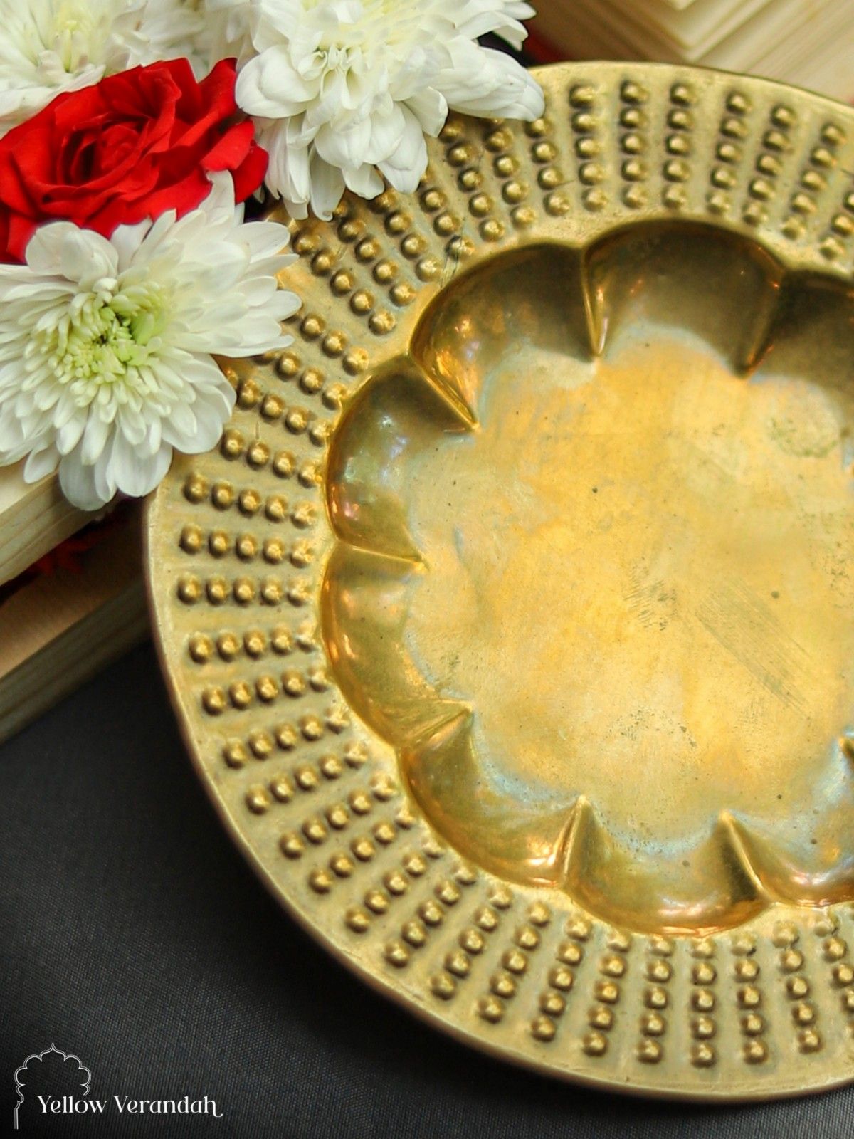 Vintage Brass Plate - 6"