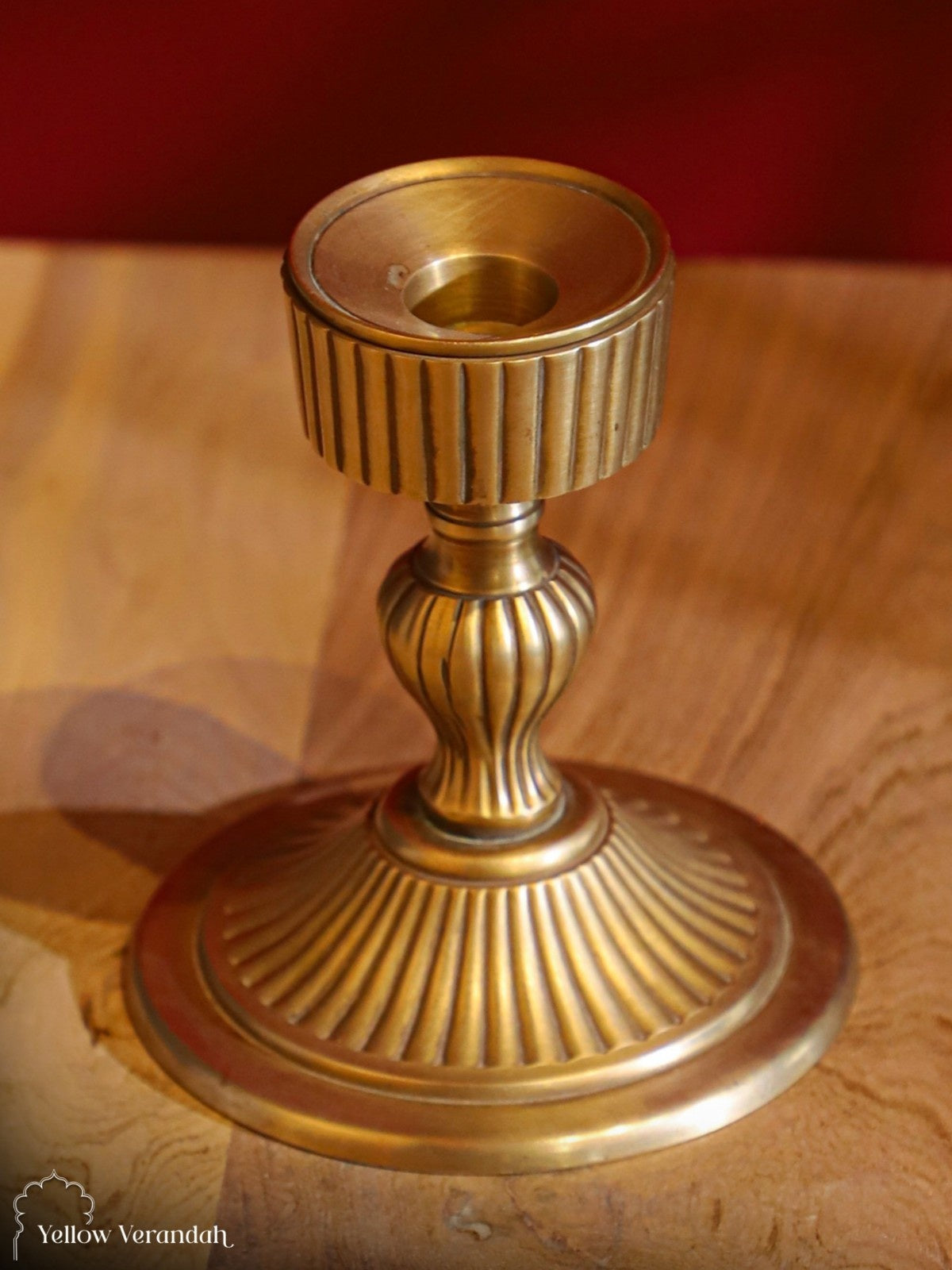 Vintage Brass Candle Stand