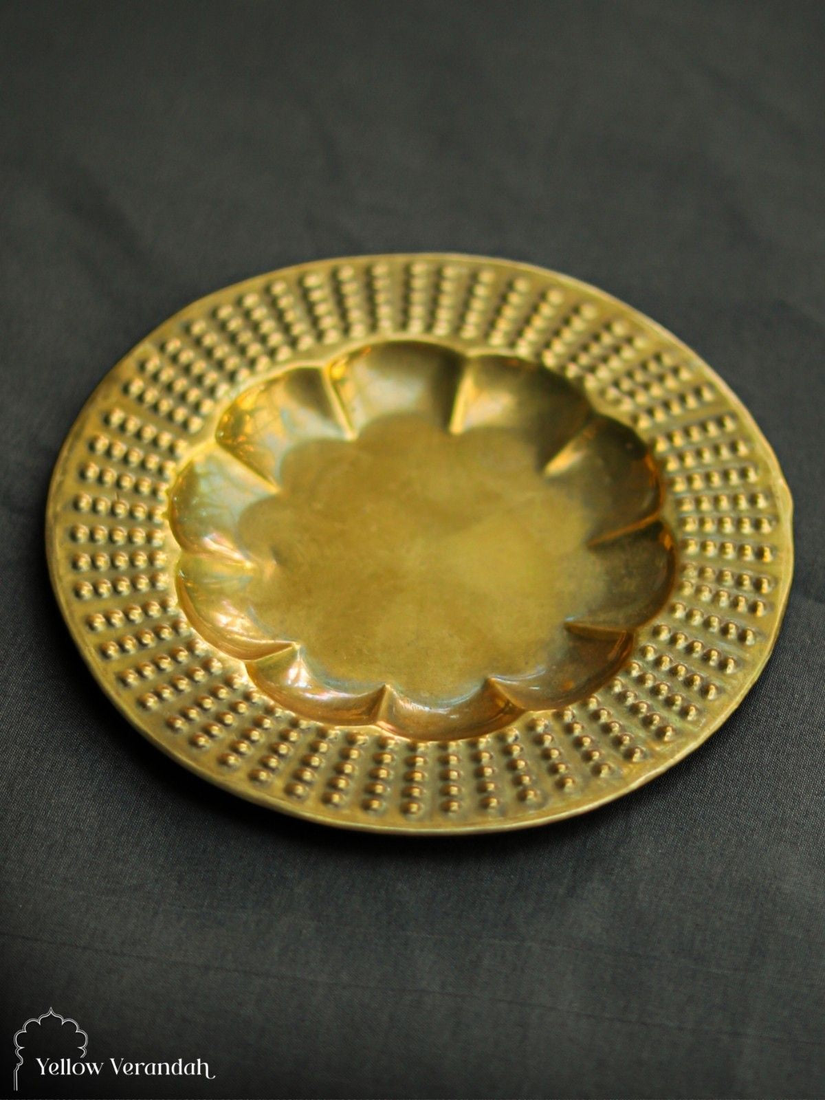 Vintage Brass Plate - 6"