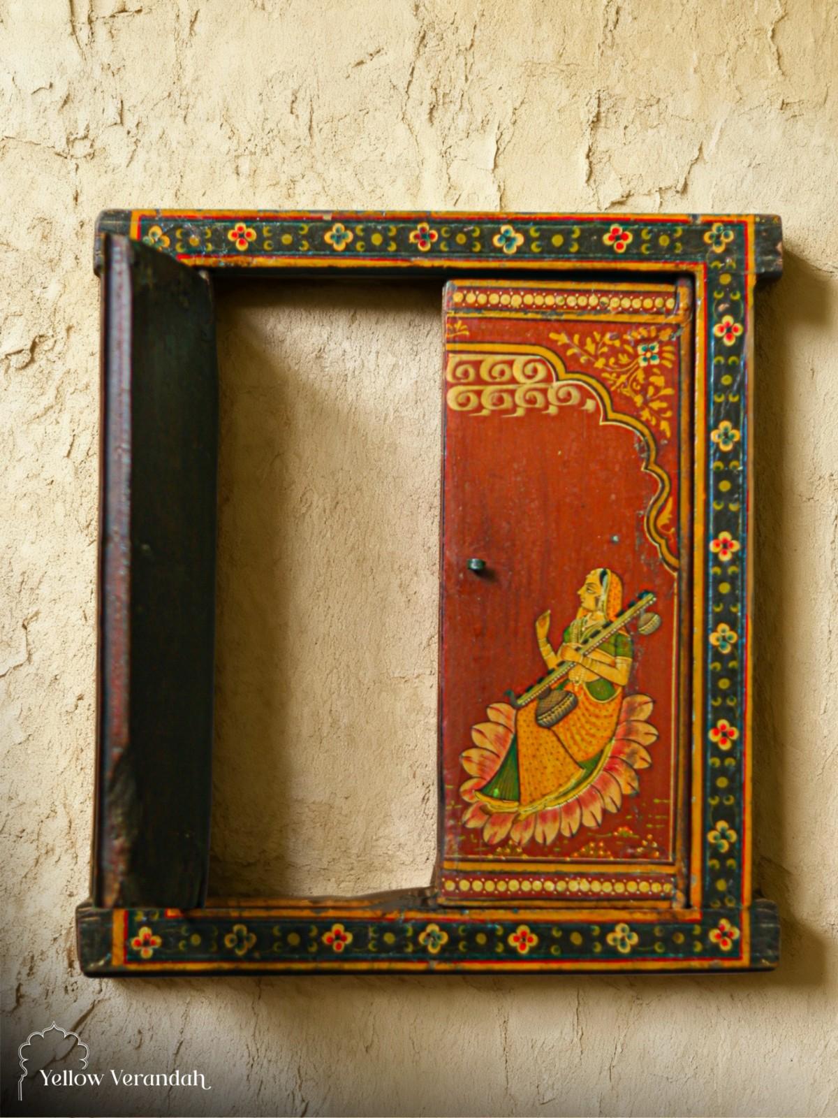 Pichwai Handpainted Wall Panel Window