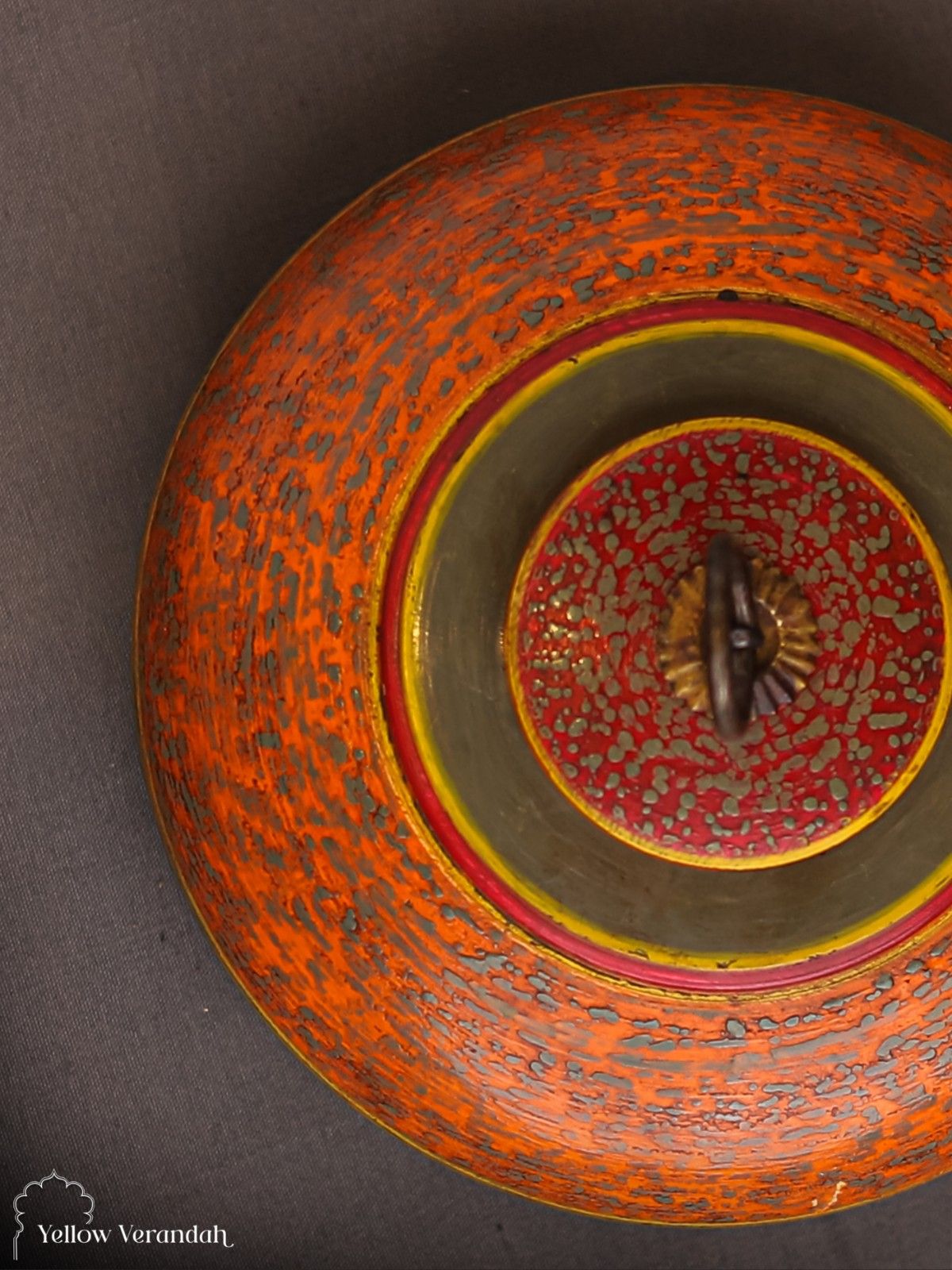 Vintage Tibetan Wooden Coin Box