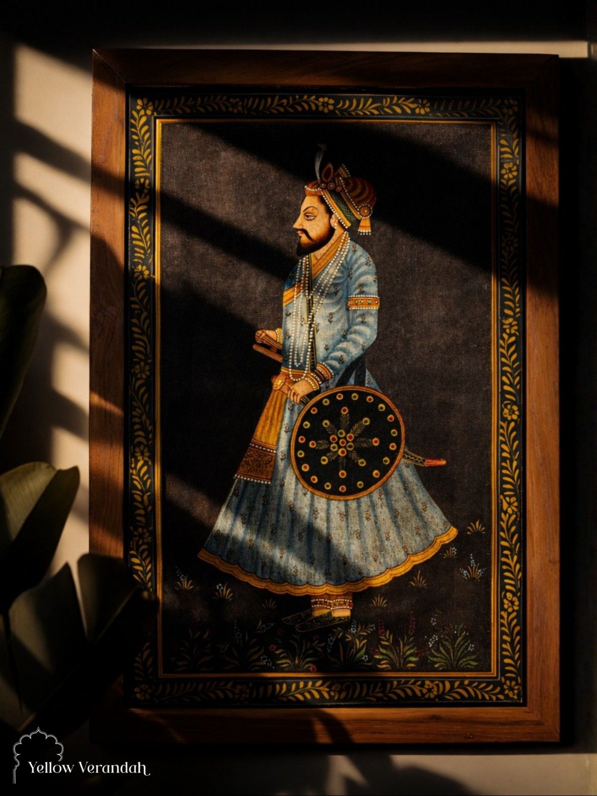 Vintage Painting - Indian King Portrait
