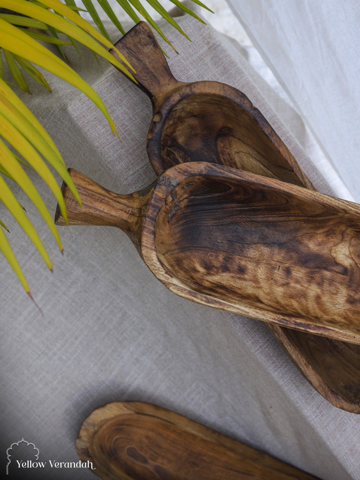 Teak Wood Serving Platter - 19" Long