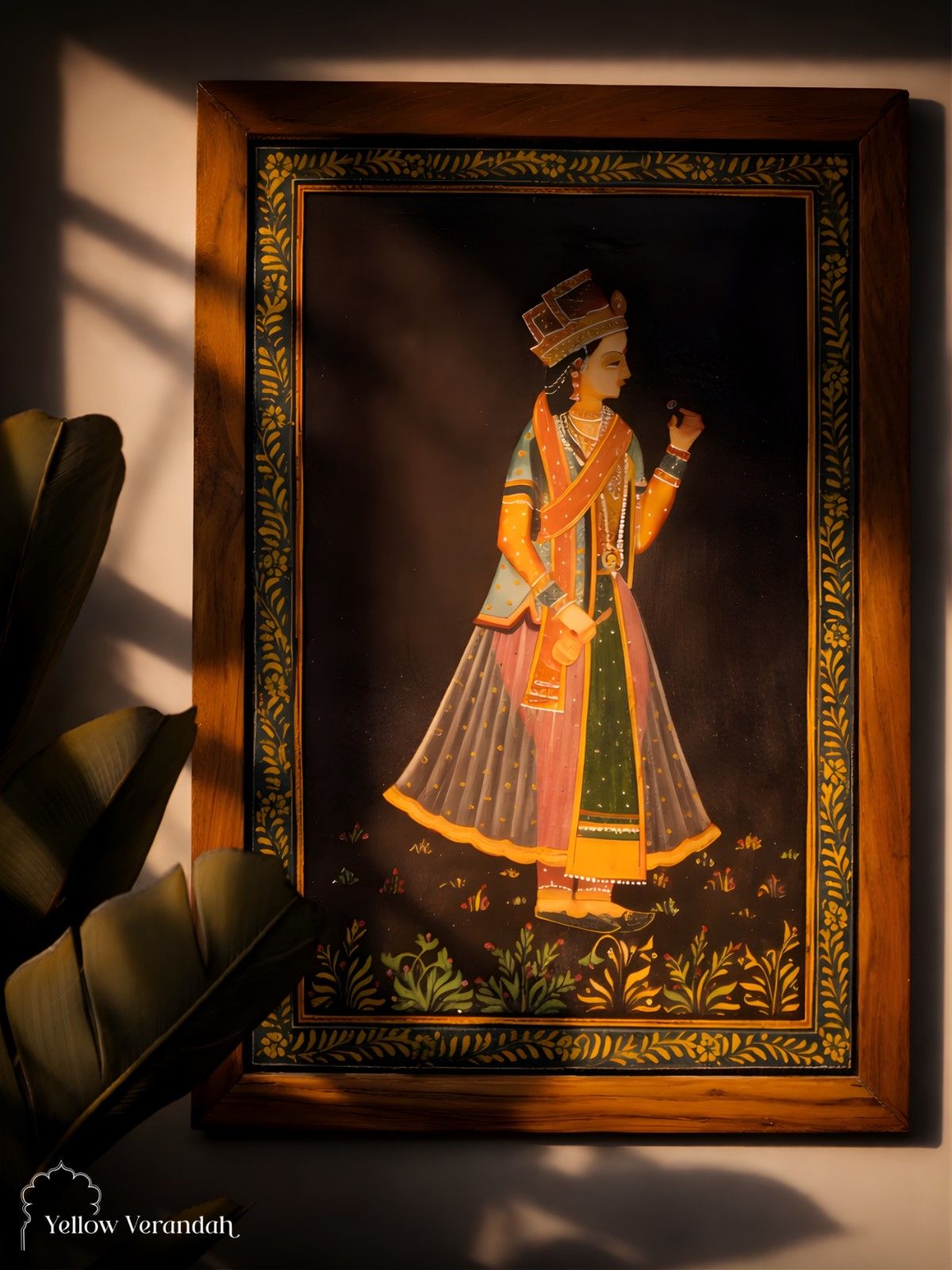 Vintage Painting - Indian Queen Portrait