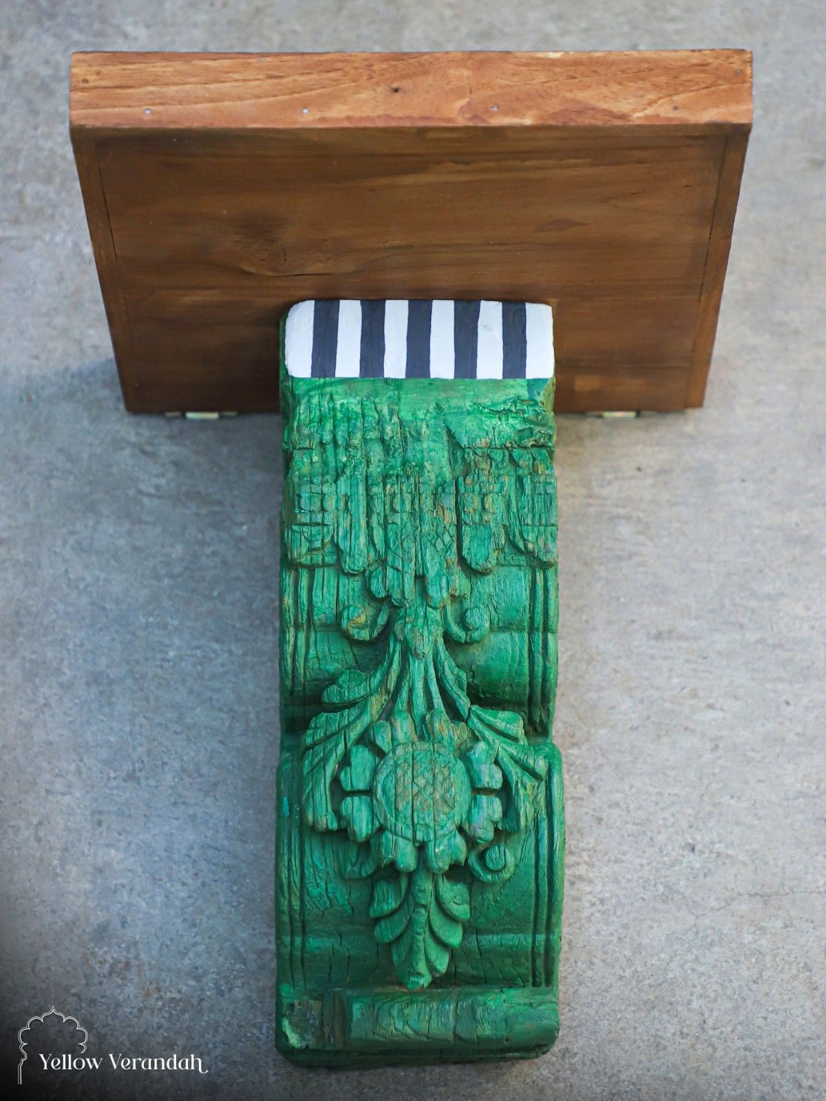 Antique Wooden Bracket Wall Shelf