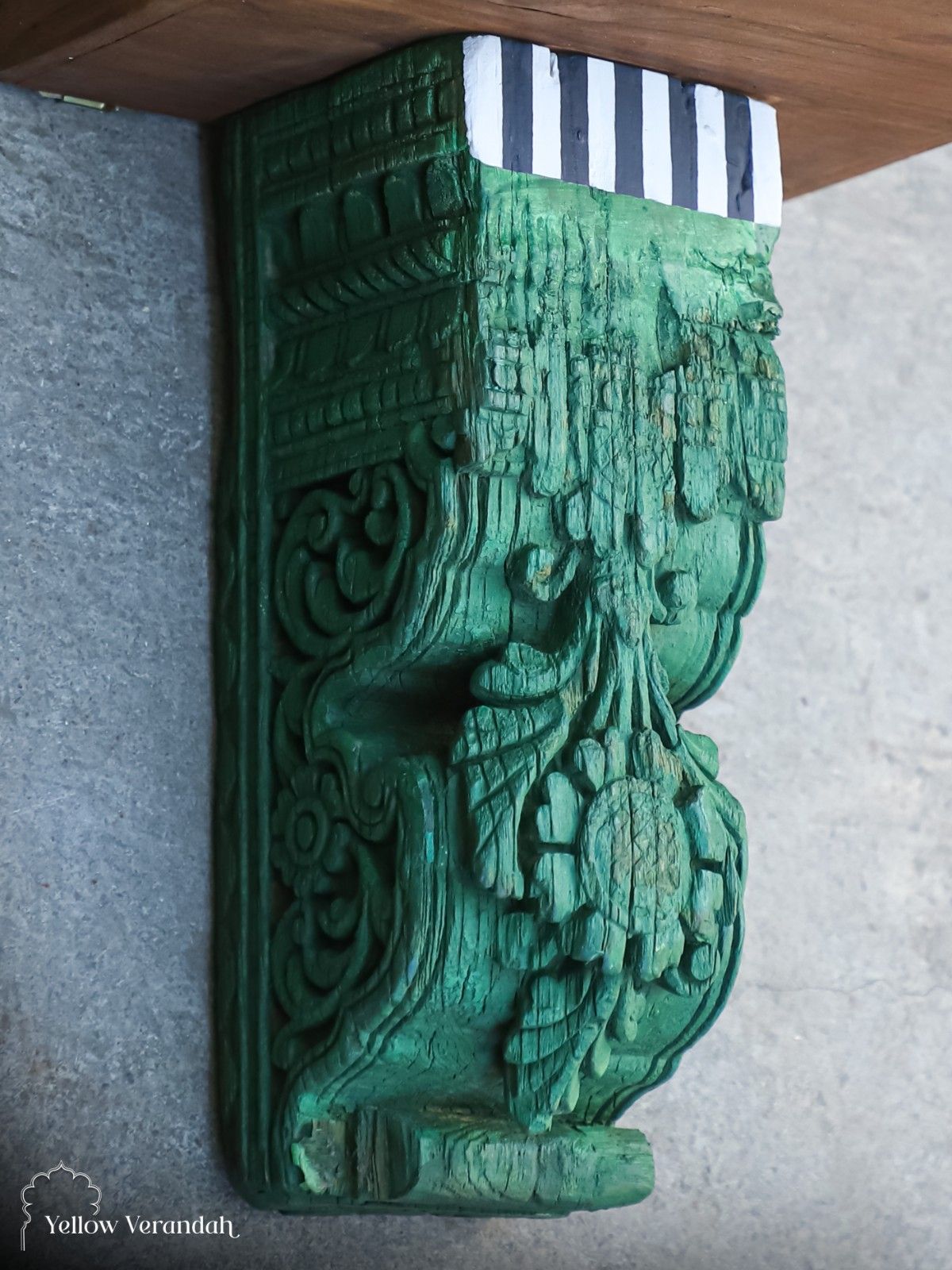 Antique Wooden Bracket Wall Shelf