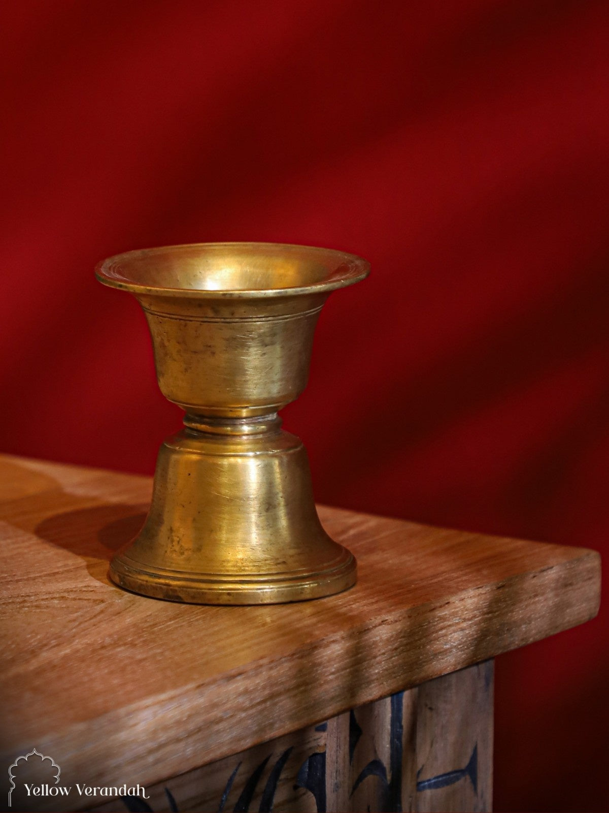 Vintage Brass Candle Stand