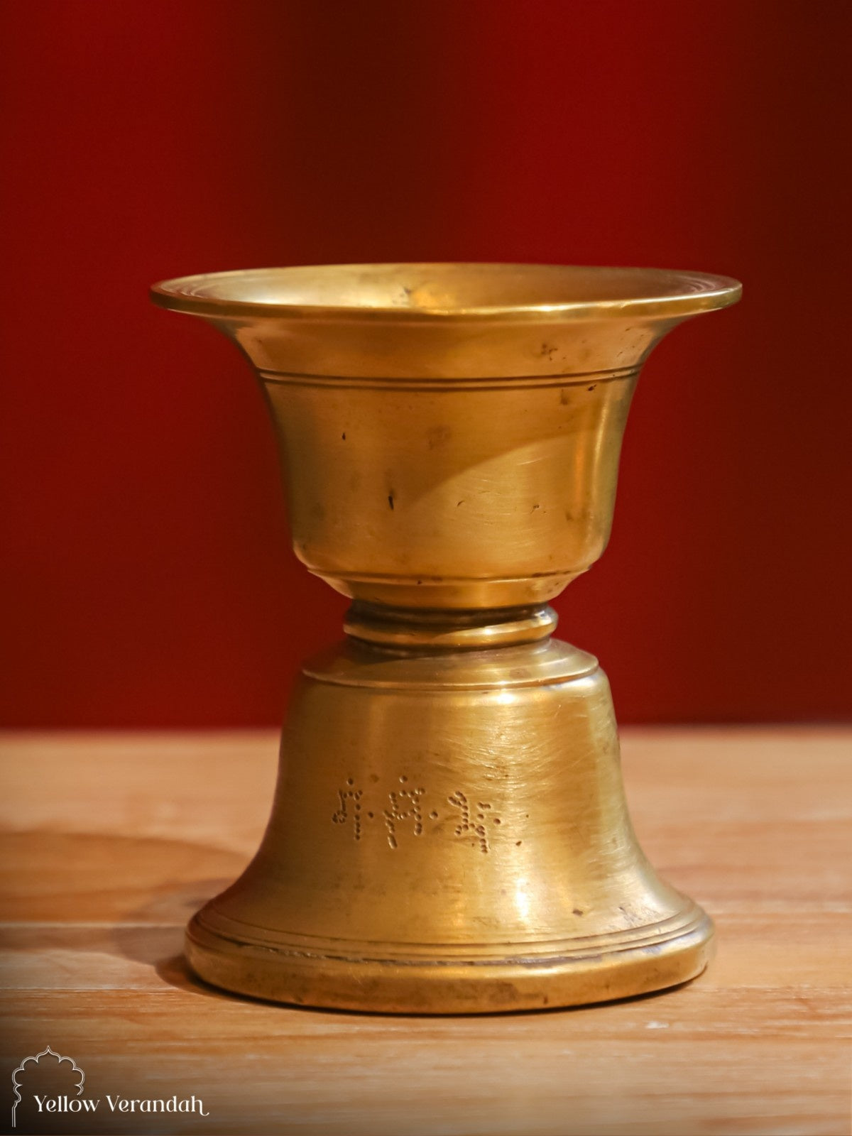 Vintage Brass Candle Stand