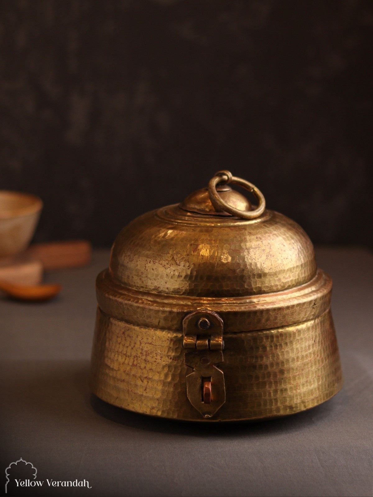 Vintage Brass Box With Lid