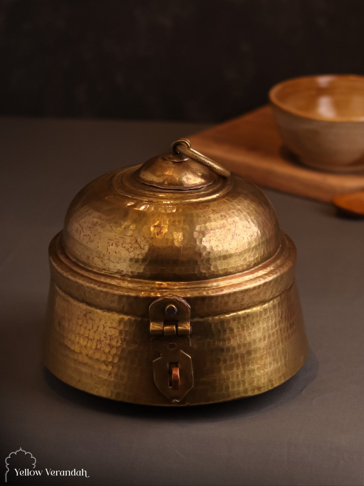 Vintage Brass Box With Lid